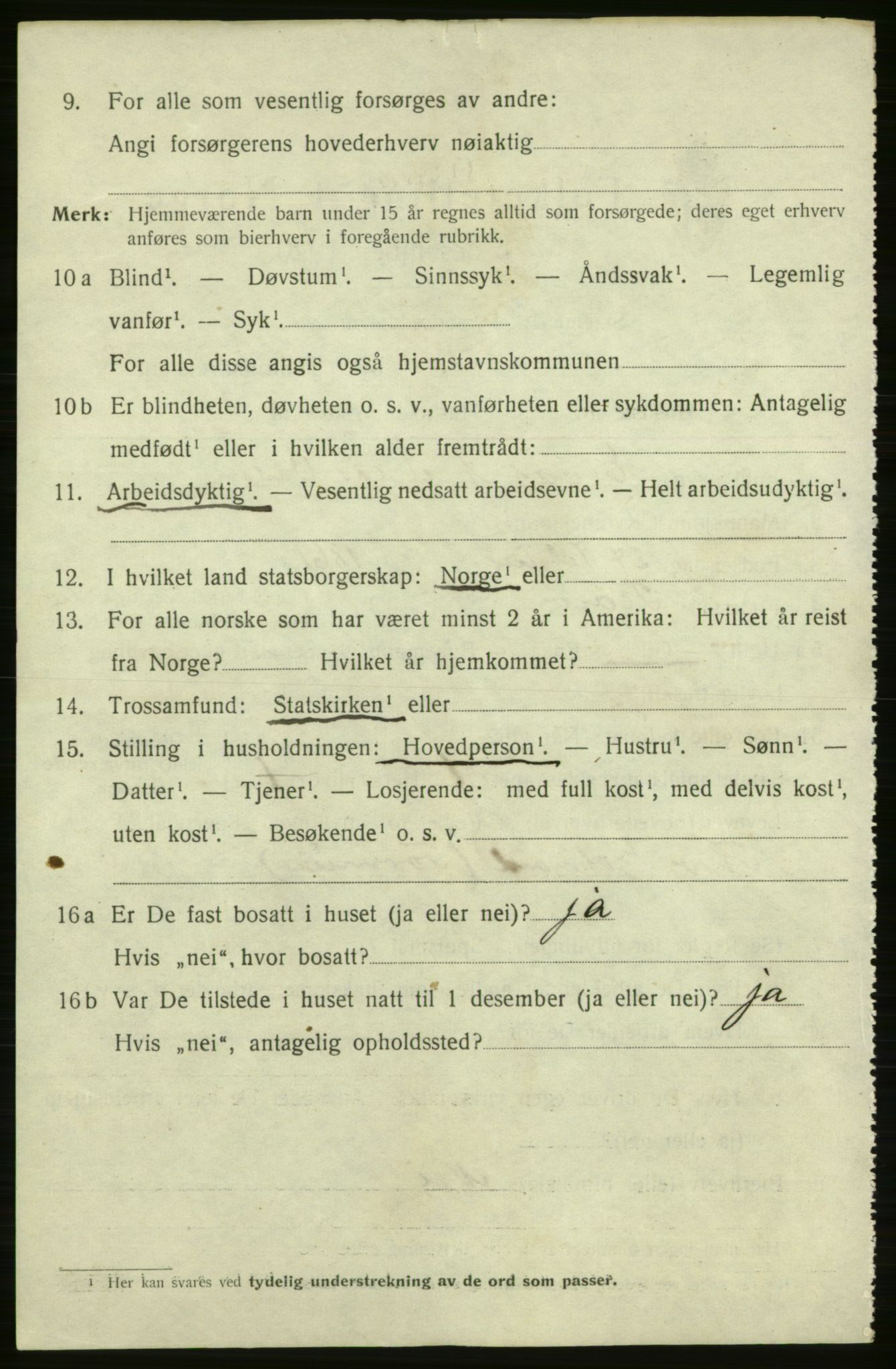 SAB, 1920 census for Florø, 1920, p. 3051