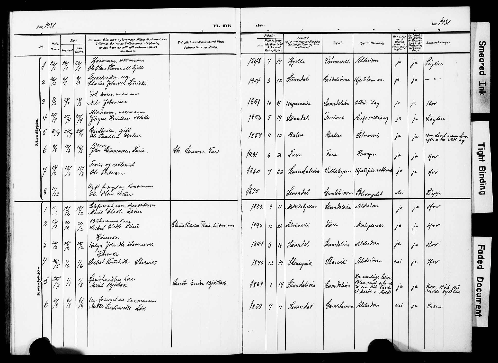 Ministerialprotokoller, klokkerbøker og fødselsregistre - Møre og Romsdal, AV/SAT-A-1454/590/L1017: Parish register (copy) no. 590C02, 1869-1931