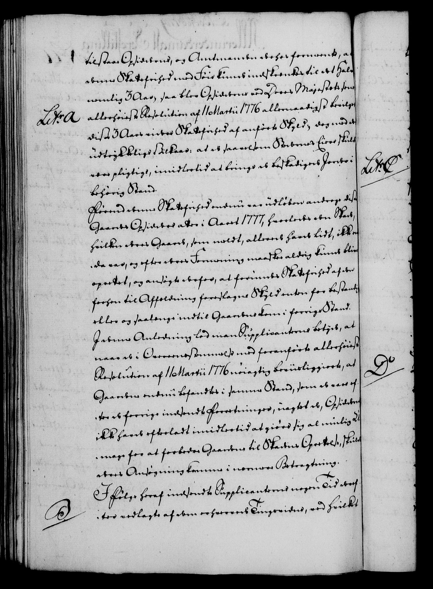 Rentekammeret, Kammerkanselliet, RA/EA-3111/G/Gf/Gfa/L0061: Norsk relasjons- og resolusjonsprotokoll (merket RK 52.61), 1779, p. 486