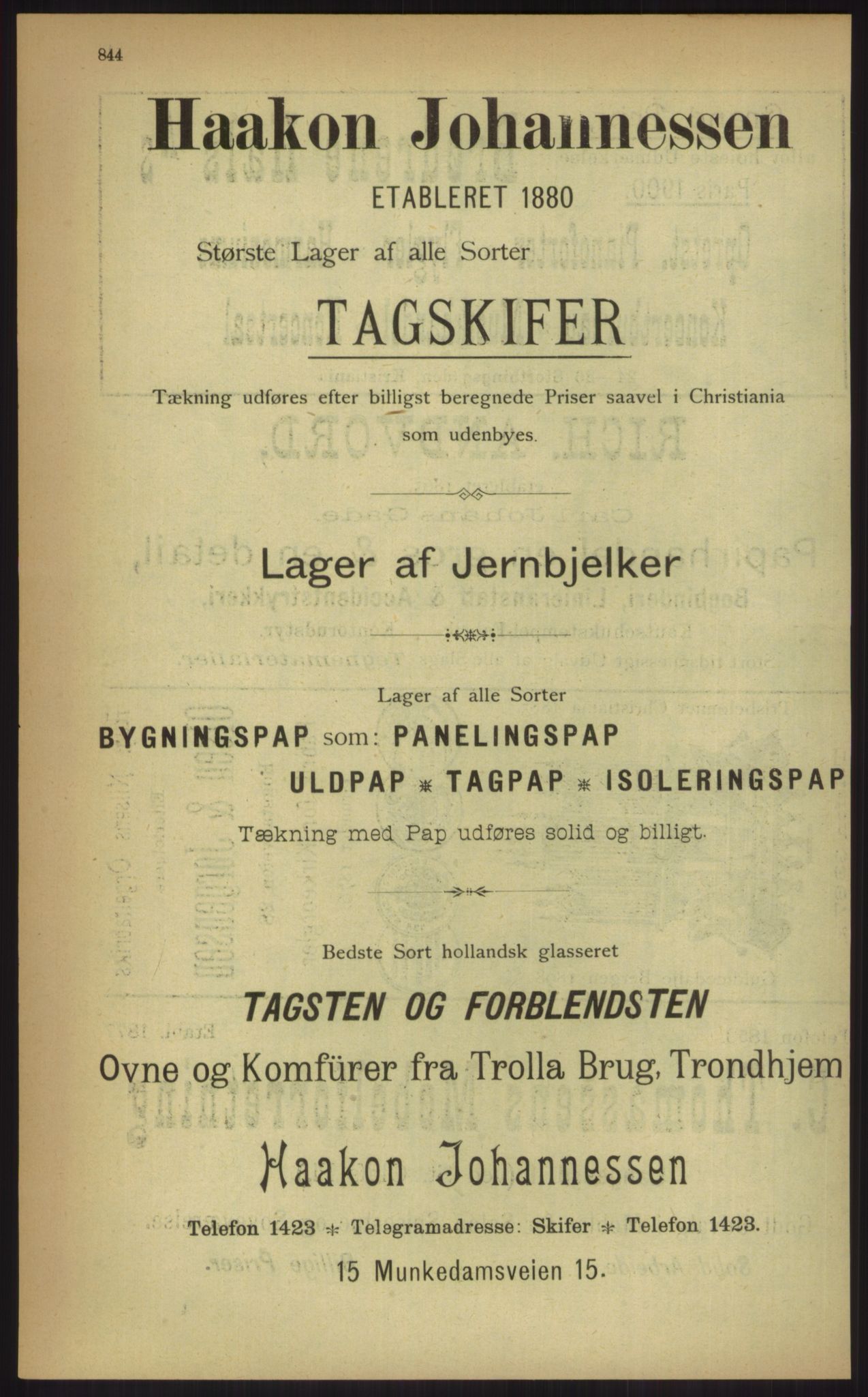 Kristiania/Oslo adressebok, PUBL/-, 1903, p. 844