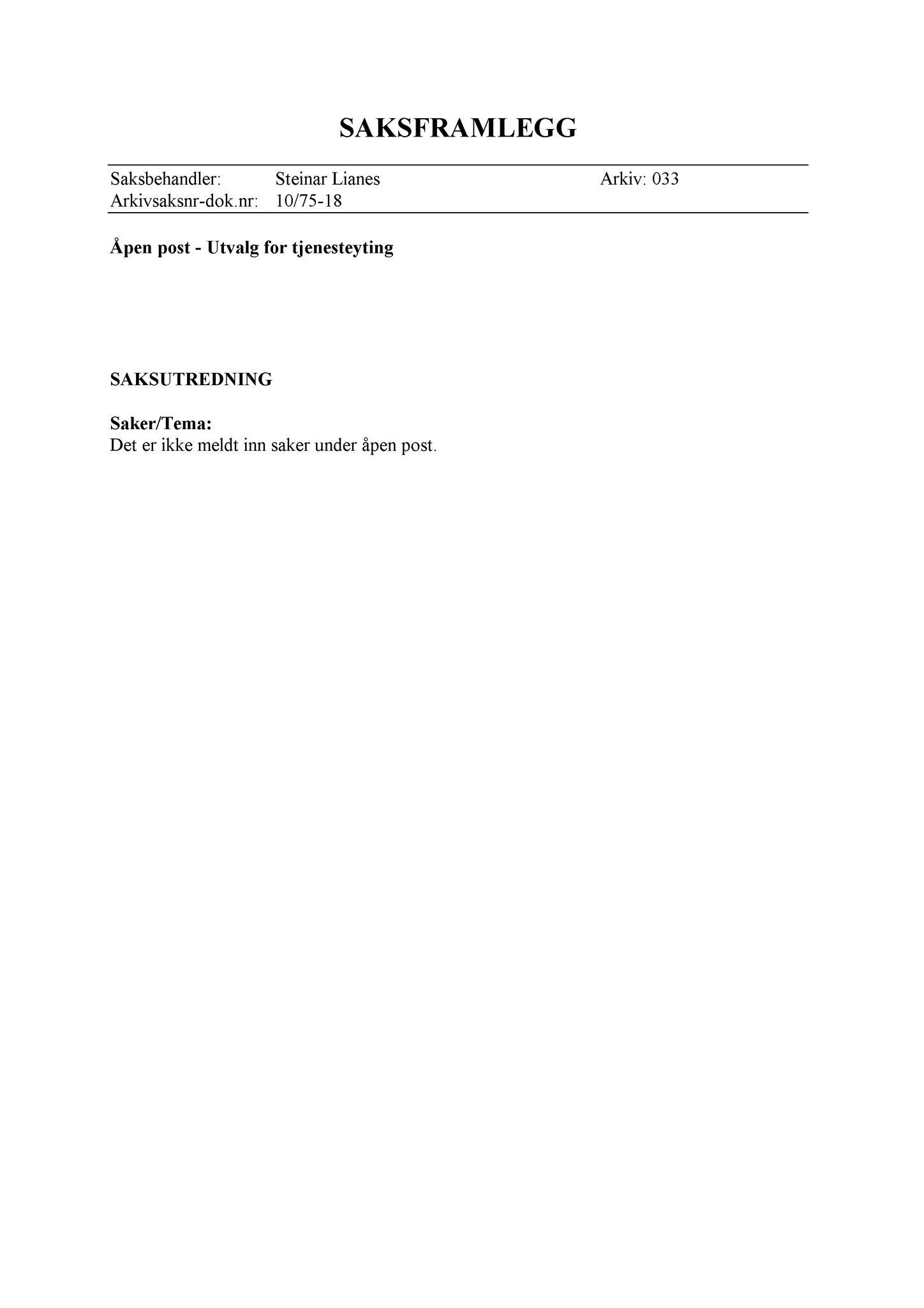 Klæbu Kommune, TRKO/KK/14-UTY/L003: Utvalg for tjenesteyting - Møtedokumenter, 2010, p. 193