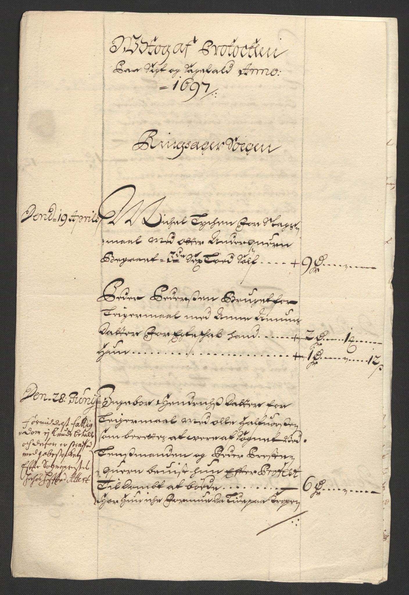 Rentekammeret inntil 1814, Reviderte regnskaper, Fogderegnskap, AV/RA-EA-4092/R16/L1037: Fogderegnskap Hedmark, 1697-1698, p. 74