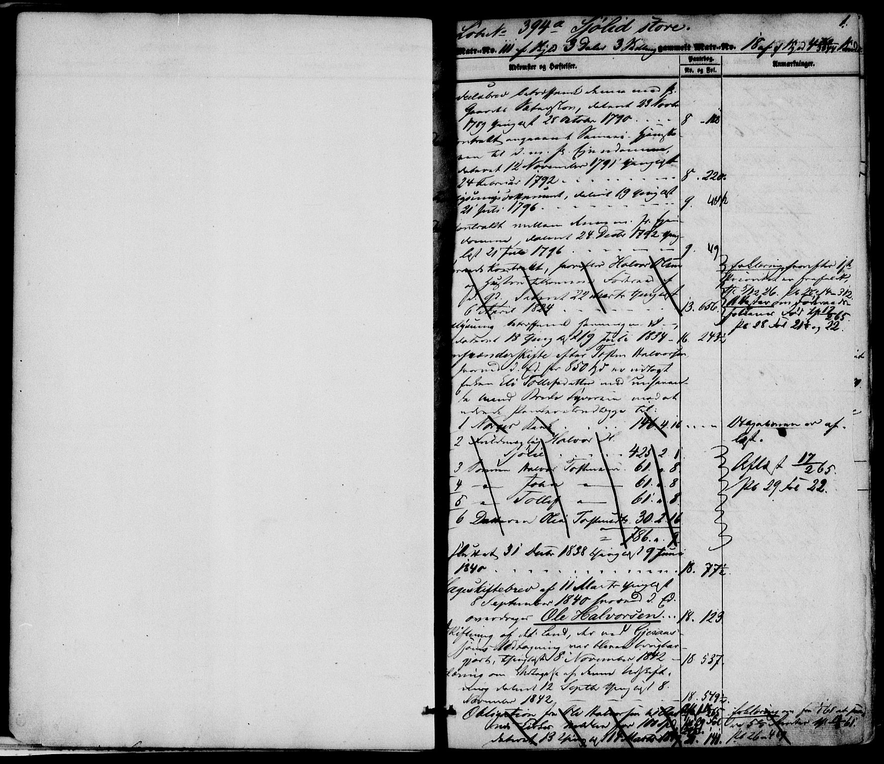 Solør tingrett, SAH/TING-008/H/Ha/Hae/L0002: Mortgage register no. B, 1800-1900, p. 1