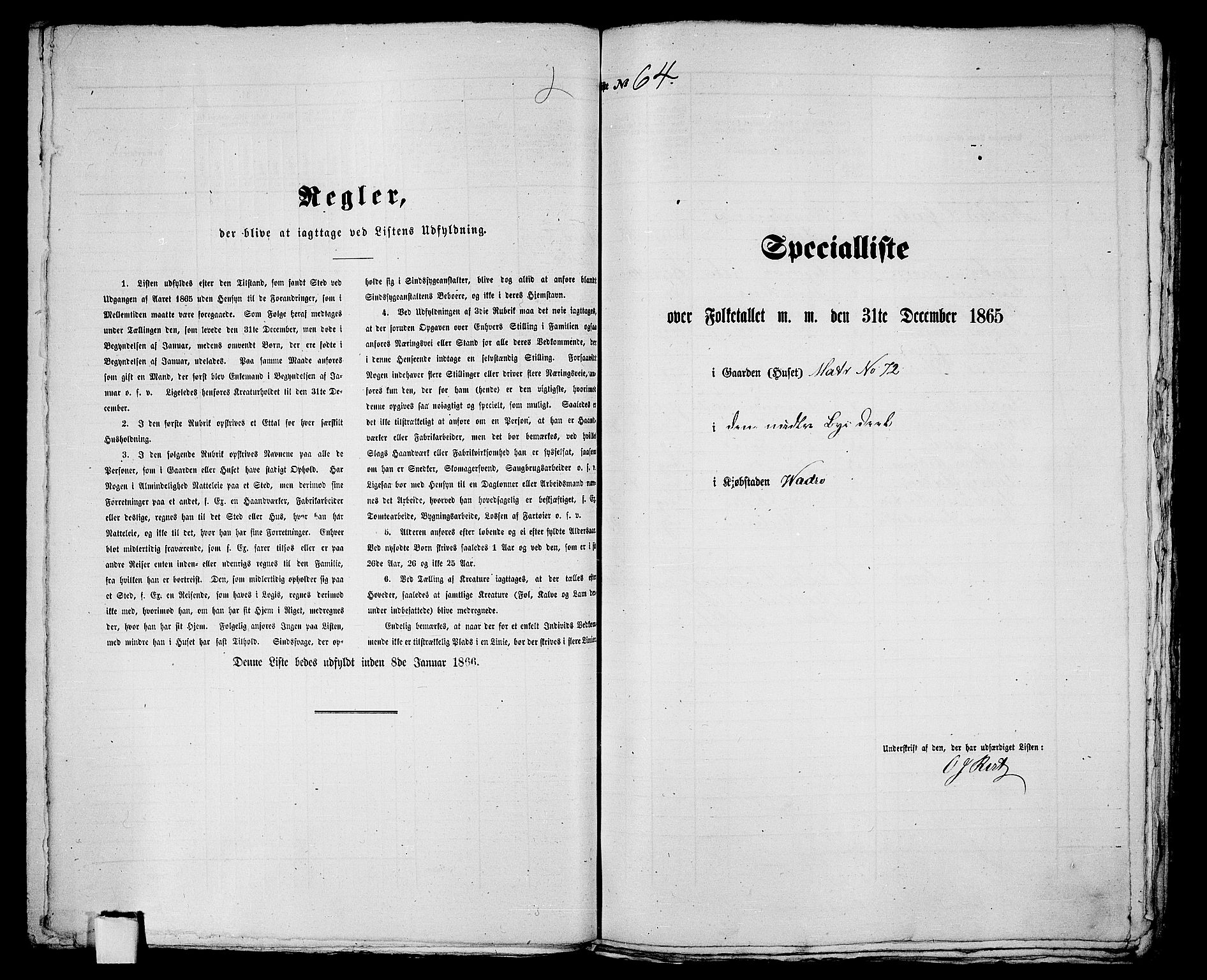 RA, 1865 census for Vadsø/Vadsø, 1865, p. 133