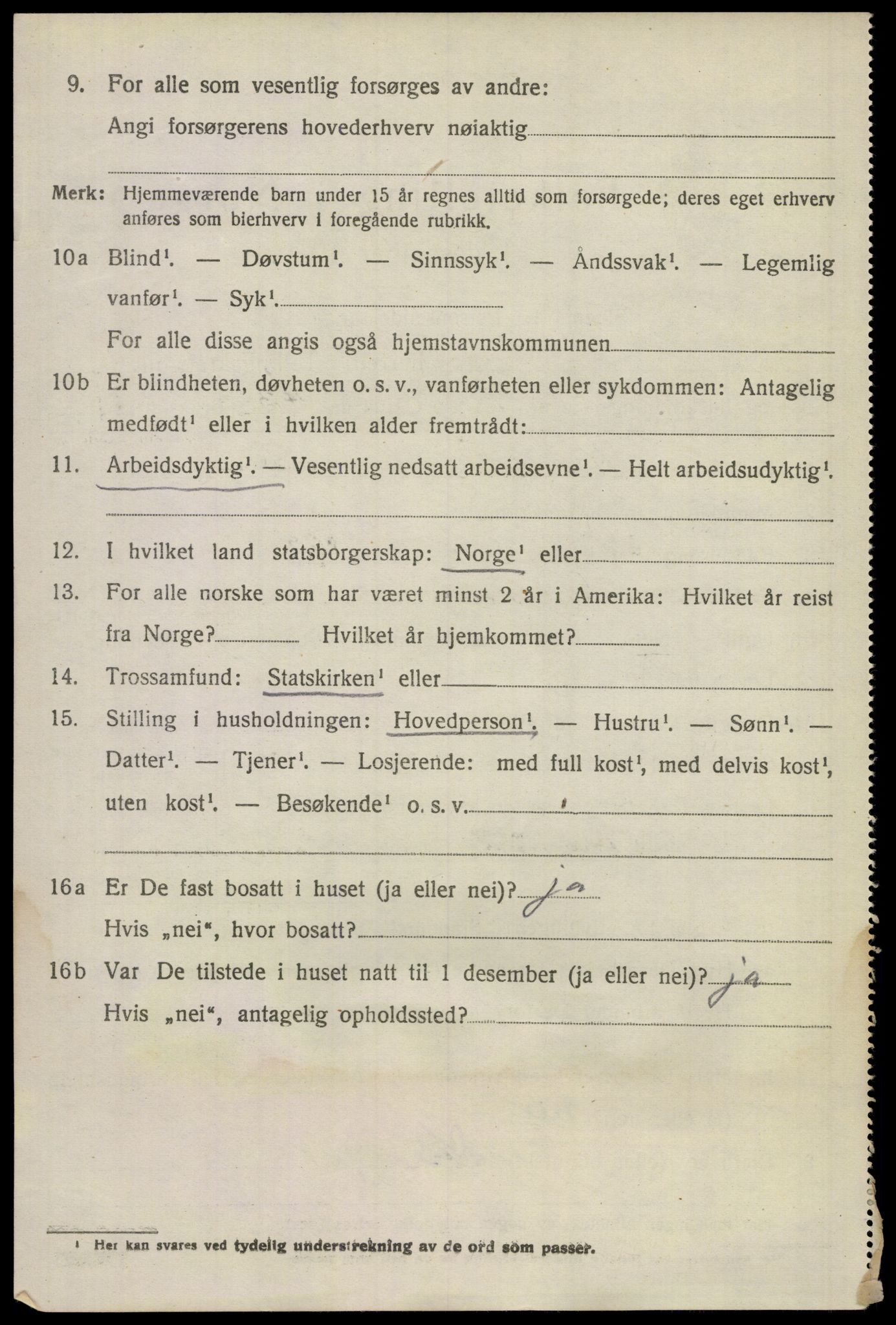 SAKO, 1920 census for Sem, 1920, p. 3600