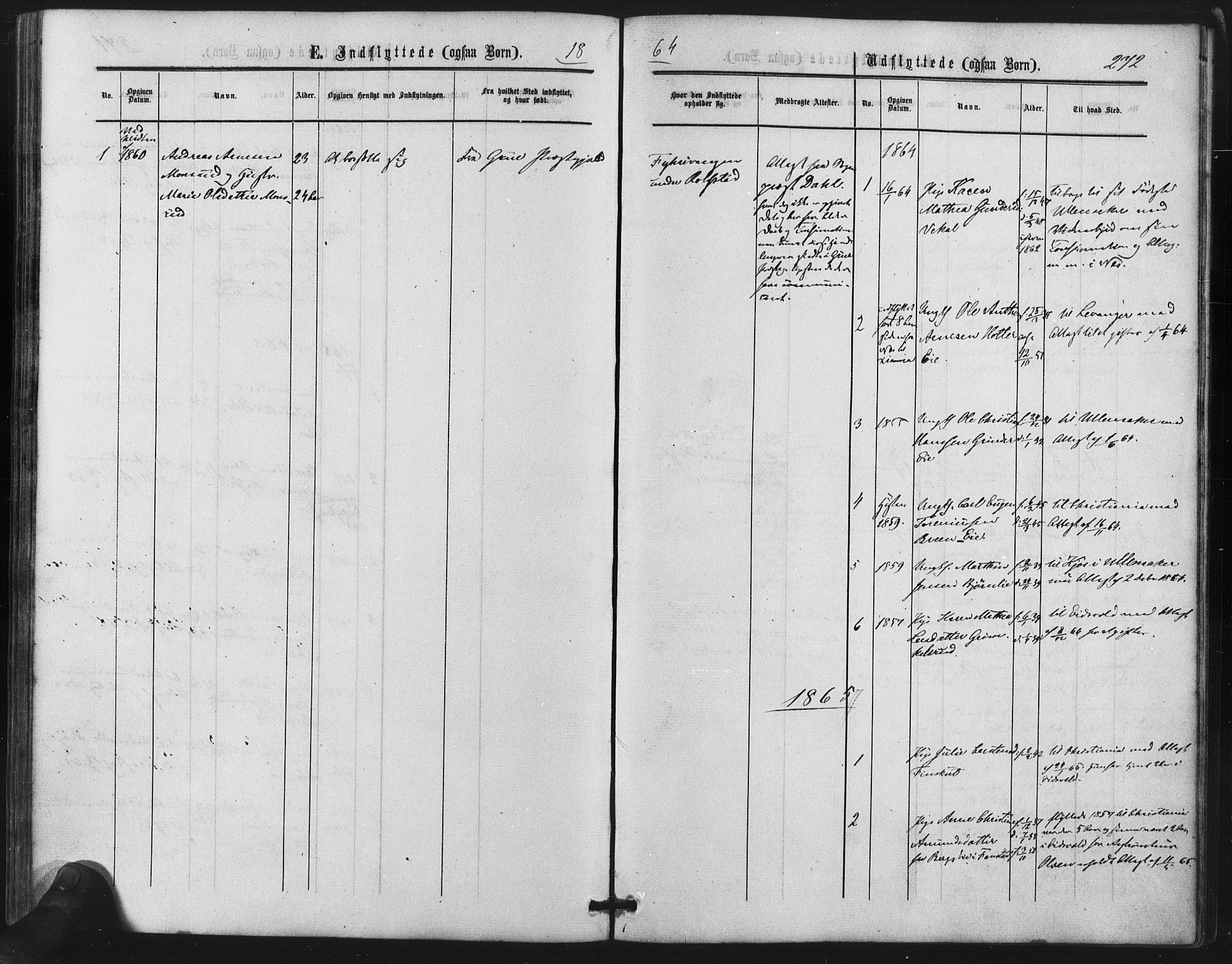 Nes prestekontor Kirkebøker, AV/SAO-A-10410/F/Fb/L0001: Parish register (official) no. II 1, 1859-1882, p. 272