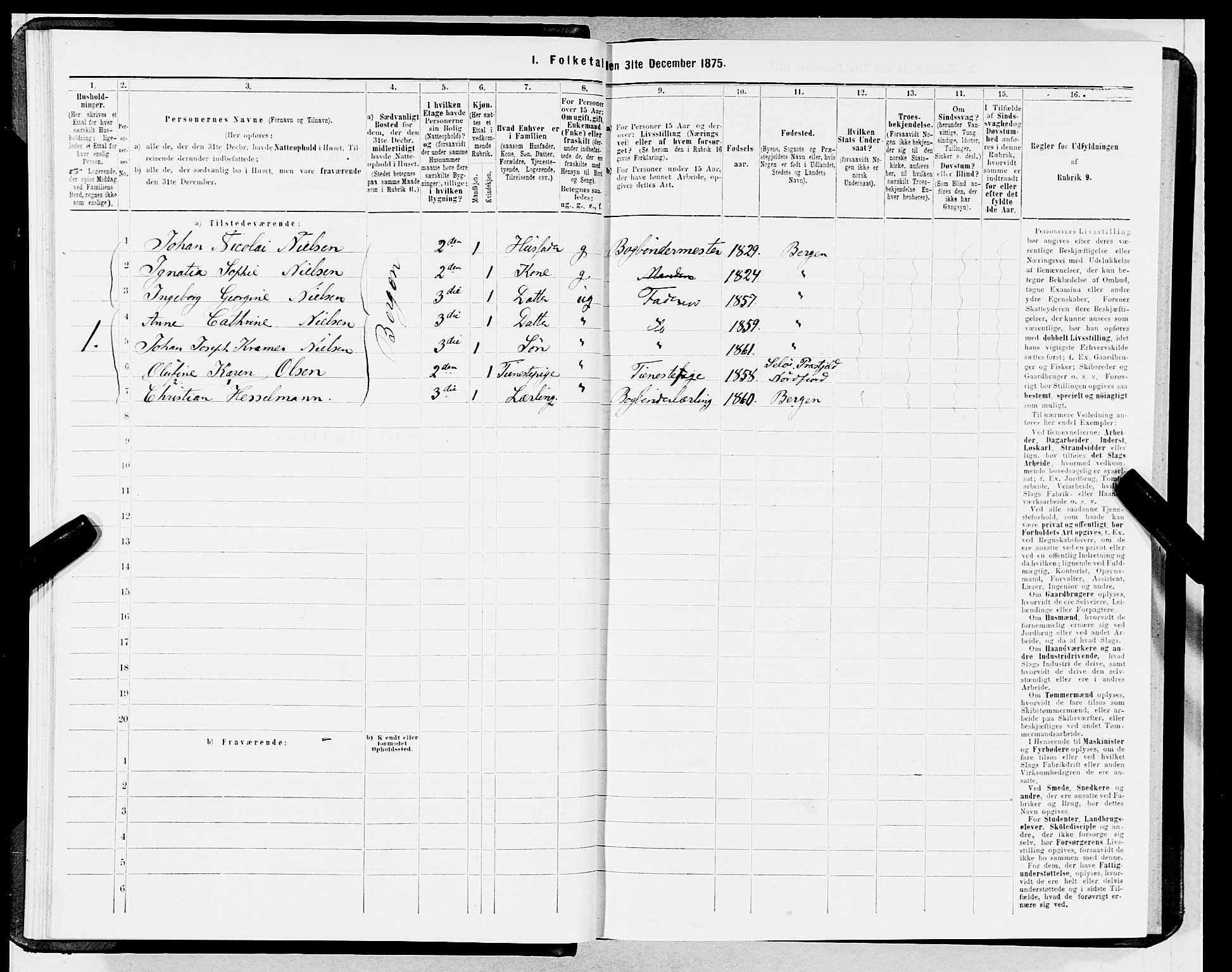 SAB, 1875 census for 1301 Bergen, 1875, p. 1576