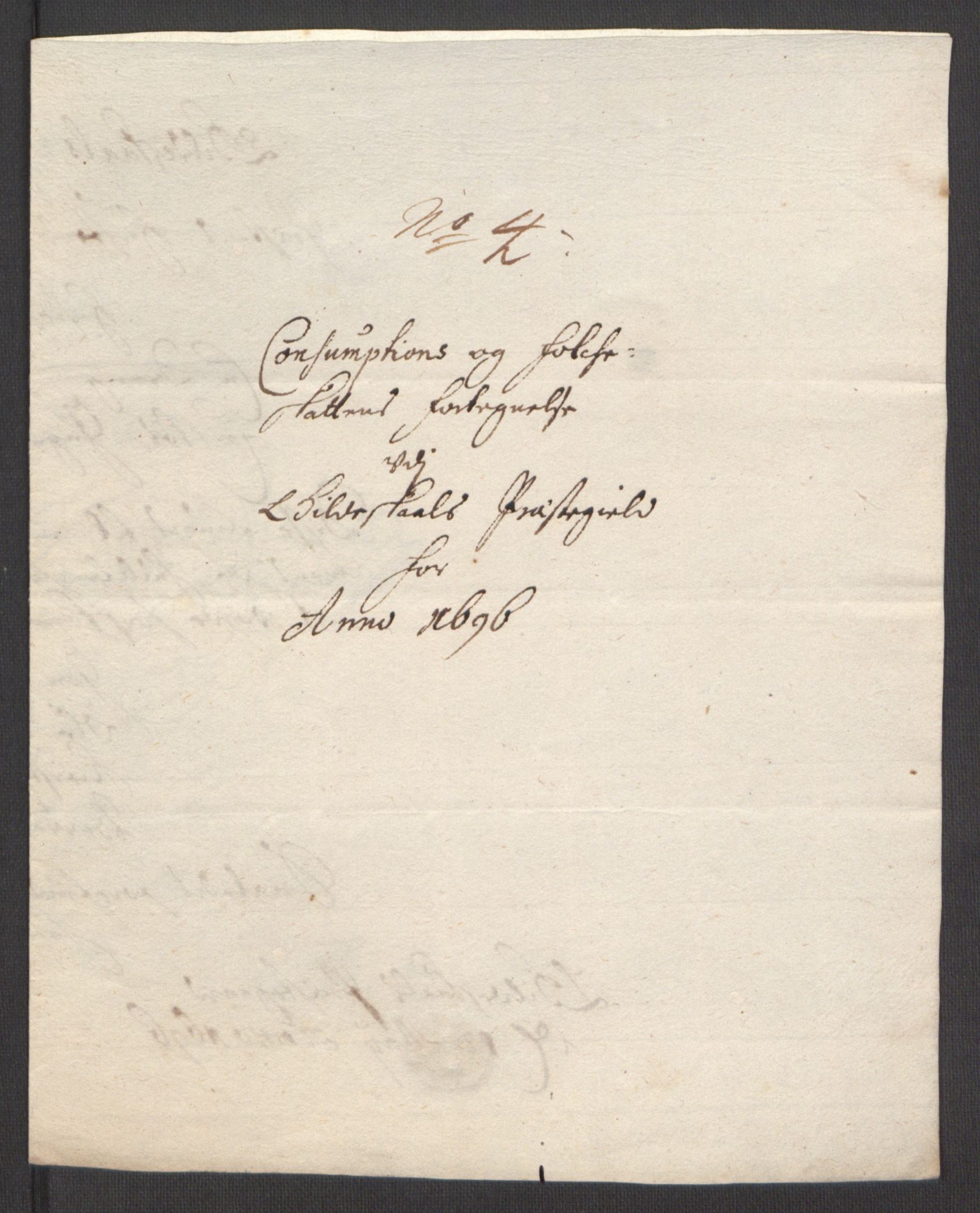 Rentekammeret inntil 1814, Reviderte regnskaper, Fogderegnskap, AV/RA-EA-4092/R66/L4578: Fogderegnskap Salten, 1694-1696, p. 270