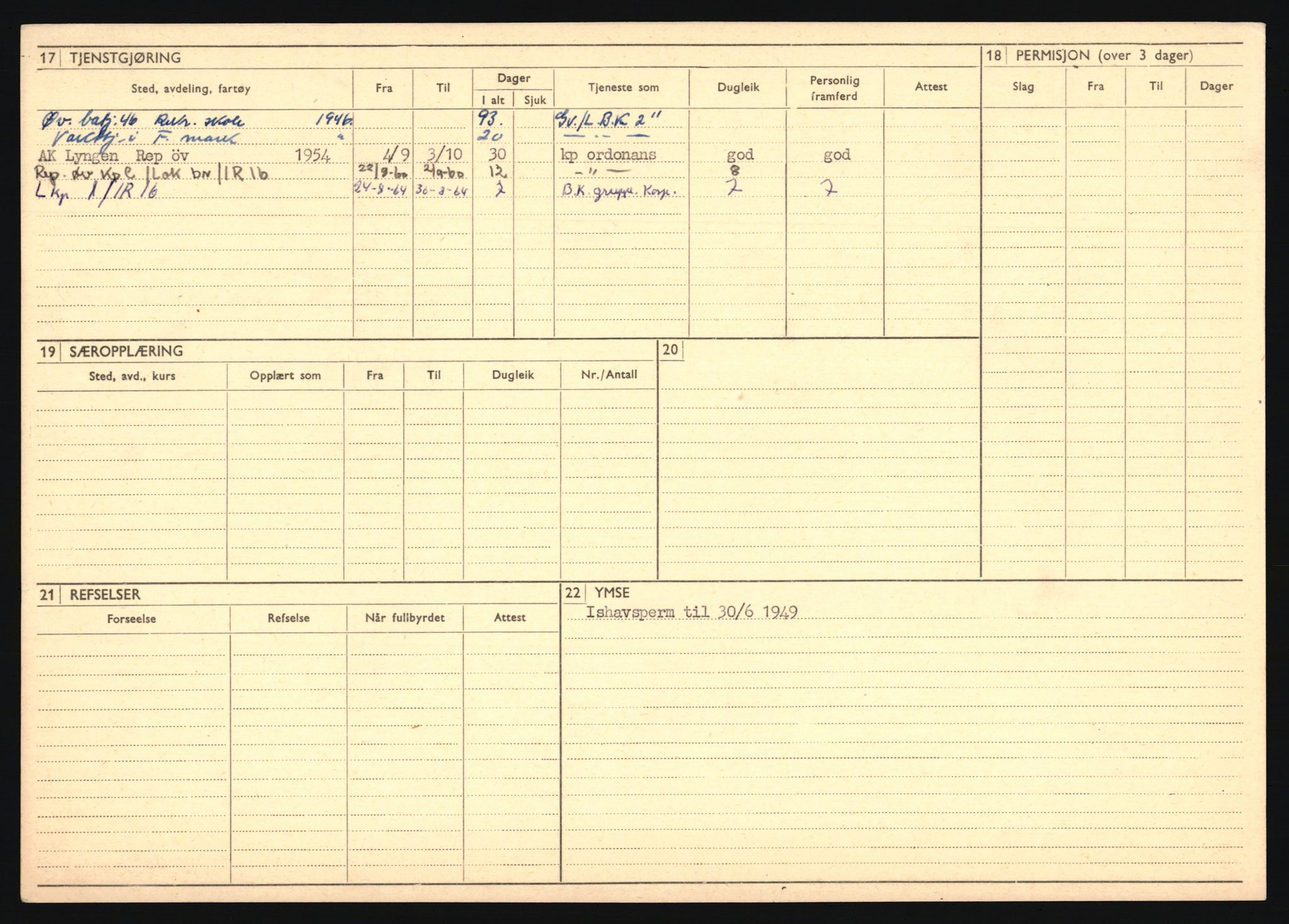 Forsvaret, Troms infanteriregiment nr. 16, AV/RA-RAFA-3146/P/Pa/L0024/0002: Rulleblad / Rulleblad for regimentets menige mannskaper, årsklasse 1941, 1941, p. 89