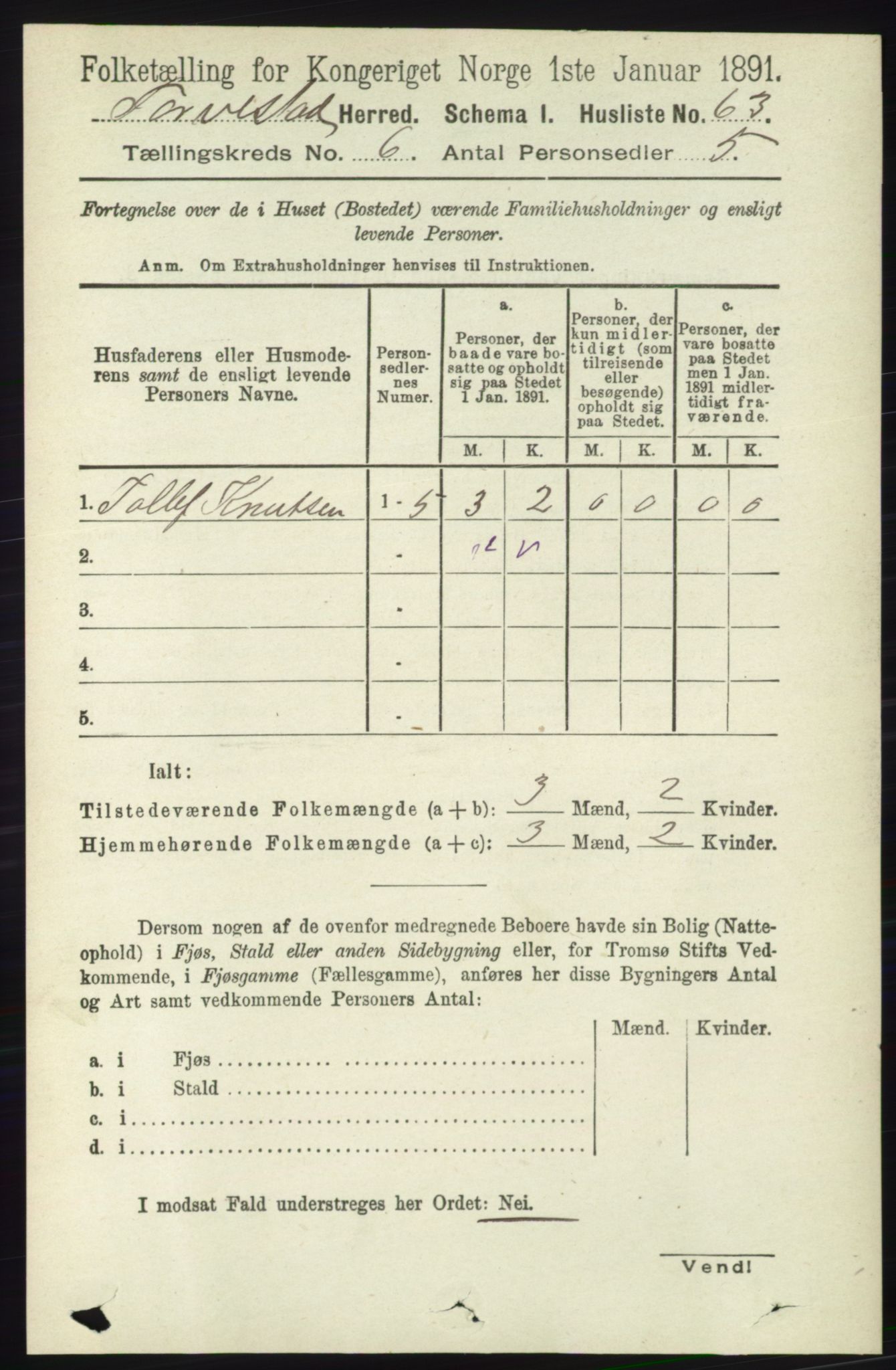 RA, 1891 census for 1152 Torvastad, 1891, p. 1986