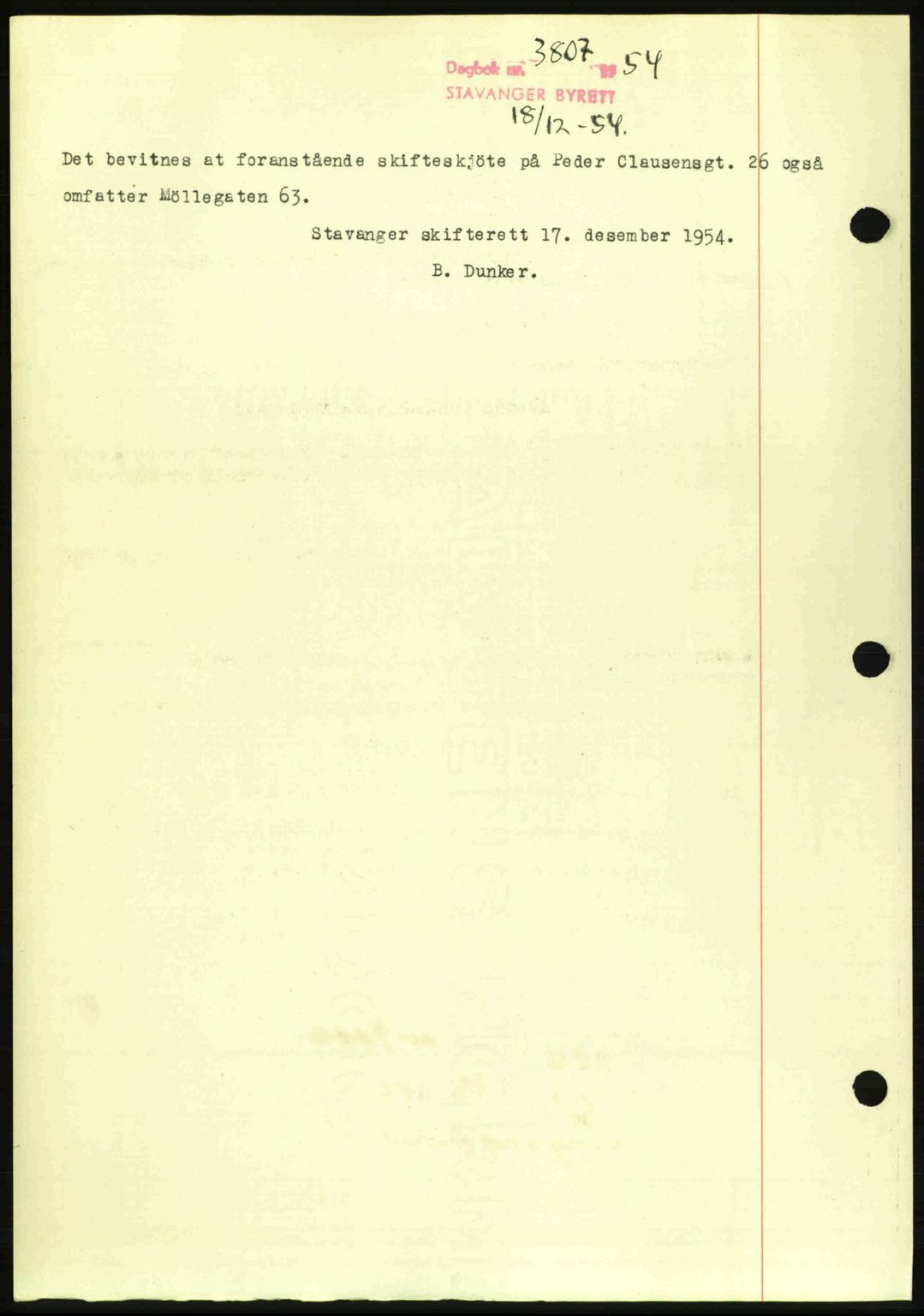 Stavanger byrett, AV/SAST-A-100455/002/G/Gb/L0017: Mortgage book no. A7, 1941-1943, Diary no: : 288/1942