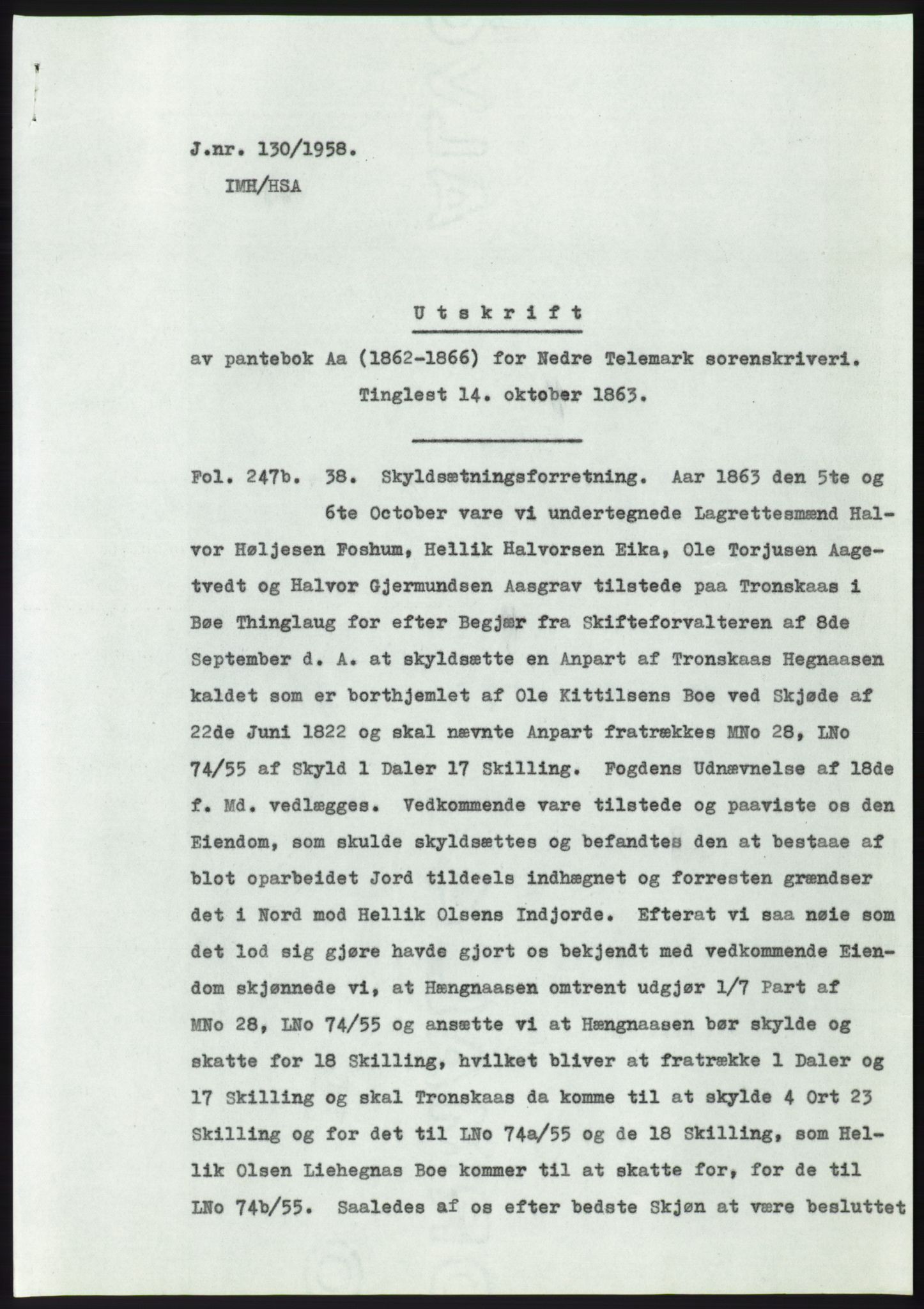 Statsarkivet i Kongsberg, SAKO/A-0001, 1957-1958, p. 371