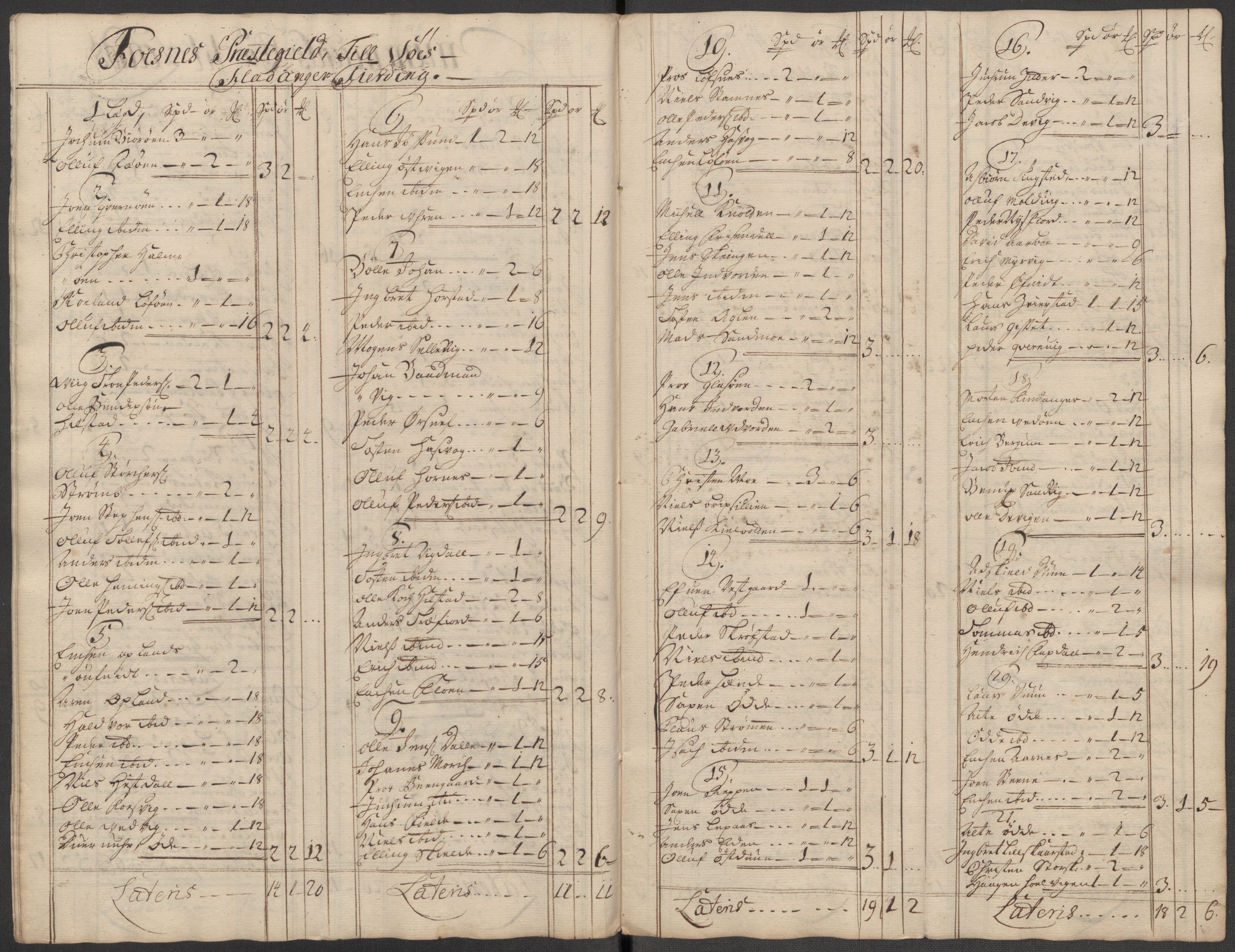 Rentekammeret inntil 1814, Reviderte regnskaper, Fogderegnskap, AV/RA-EA-4092/R64/L4433: Fogderegnskap Namdal, 1712, p. 94