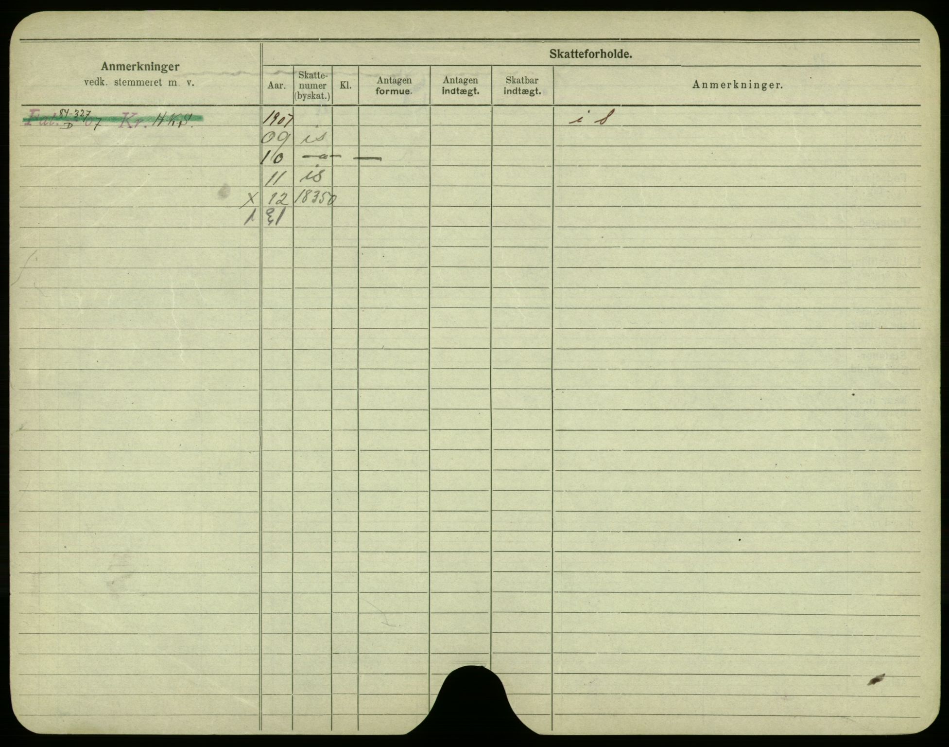 Oslo folkeregister, Registerkort, AV/SAO-A-11715/F/Fa/Fac/L0003: Menn, 1906-1914, p. 657b