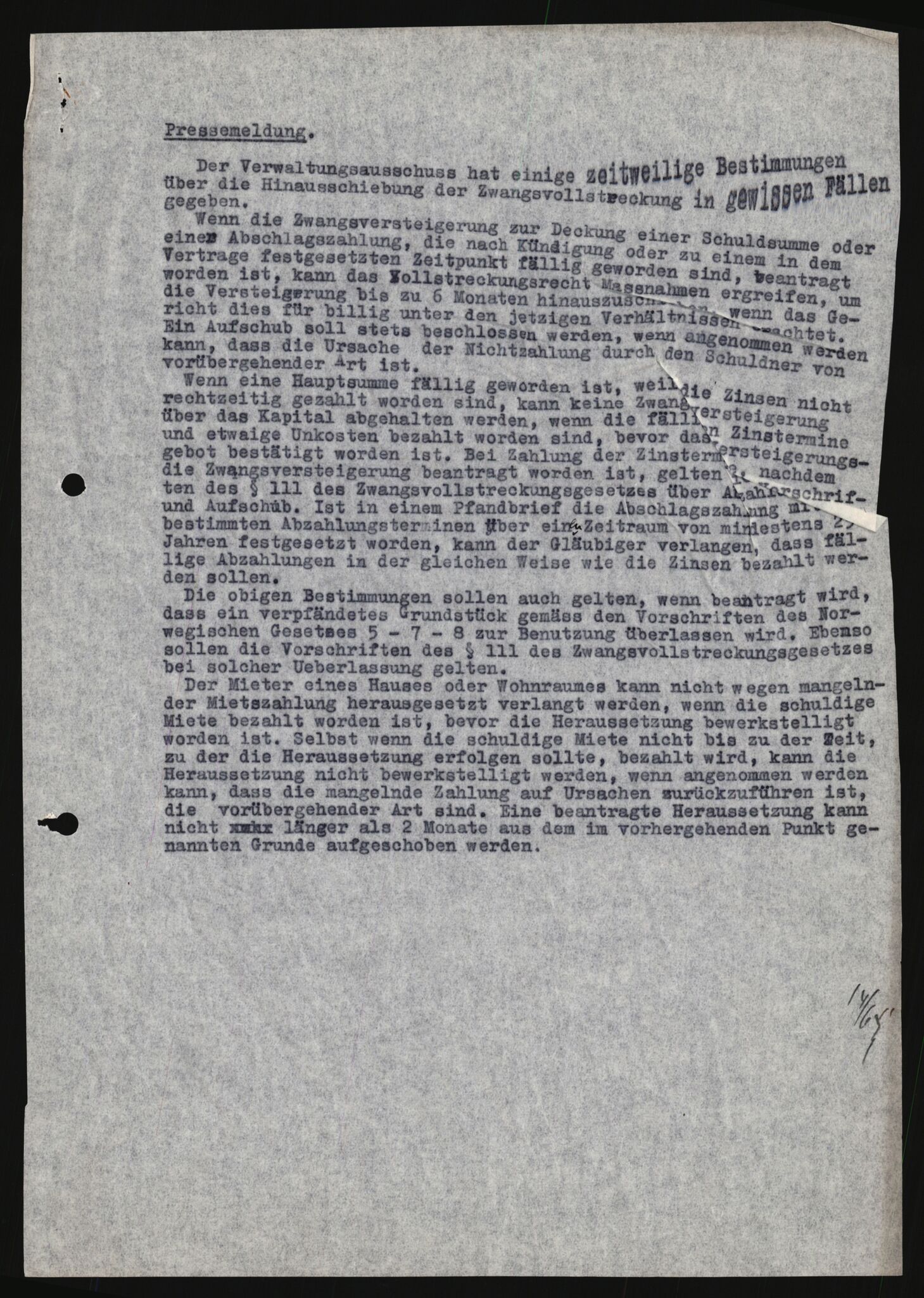 Forsvarets Overkommando. 2 kontor. Arkiv 11.4. Spredte tyske arkivsaker, AV/RA-RAFA-7031/D/Dar/Darb/L0013: Reichskommissariat - Hauptabteilung Vervaltung, 1917-1942, p. 1059