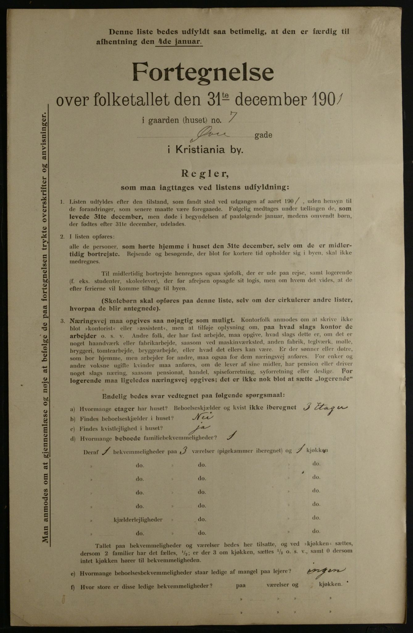 OBA, Municipal Census 1901 for Kristiania, 1901, p. 19747