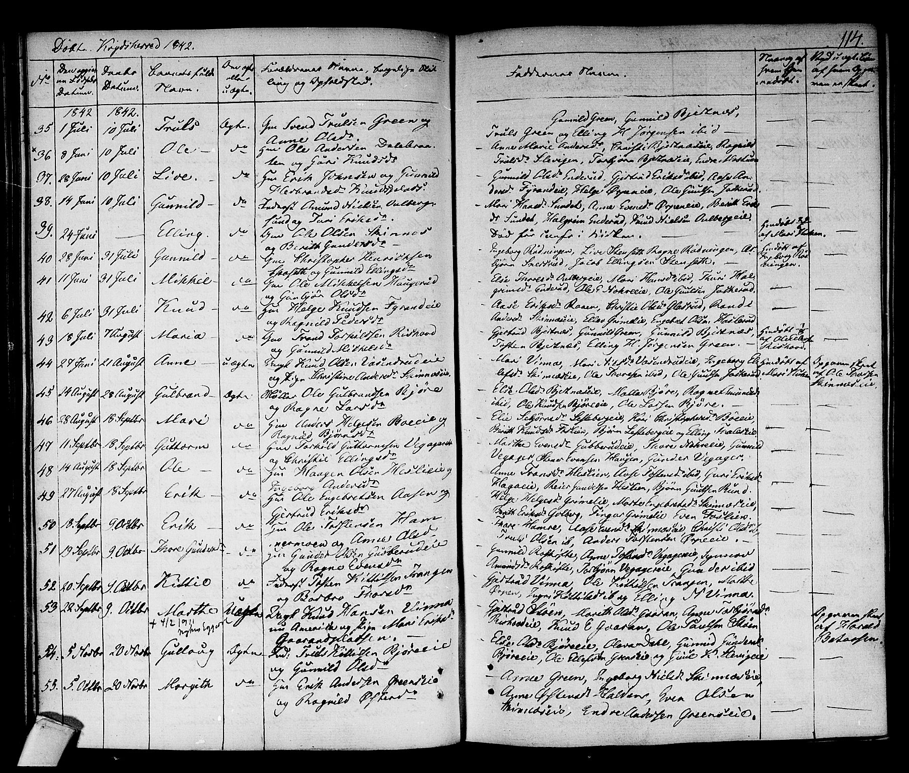 Sigdal kirkebøker, SAKO/A-245/F/Fa/L0006: Parish register (official) no. I 6 /3, 1829-1843, p. 114
