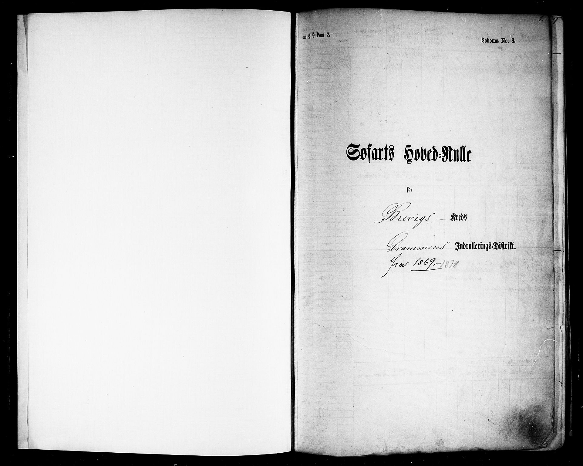 Brevik innrulleringskontor, SAKO/A-833/F/Fb/L0003: Hovedrulle, 1869-1878, p. 3