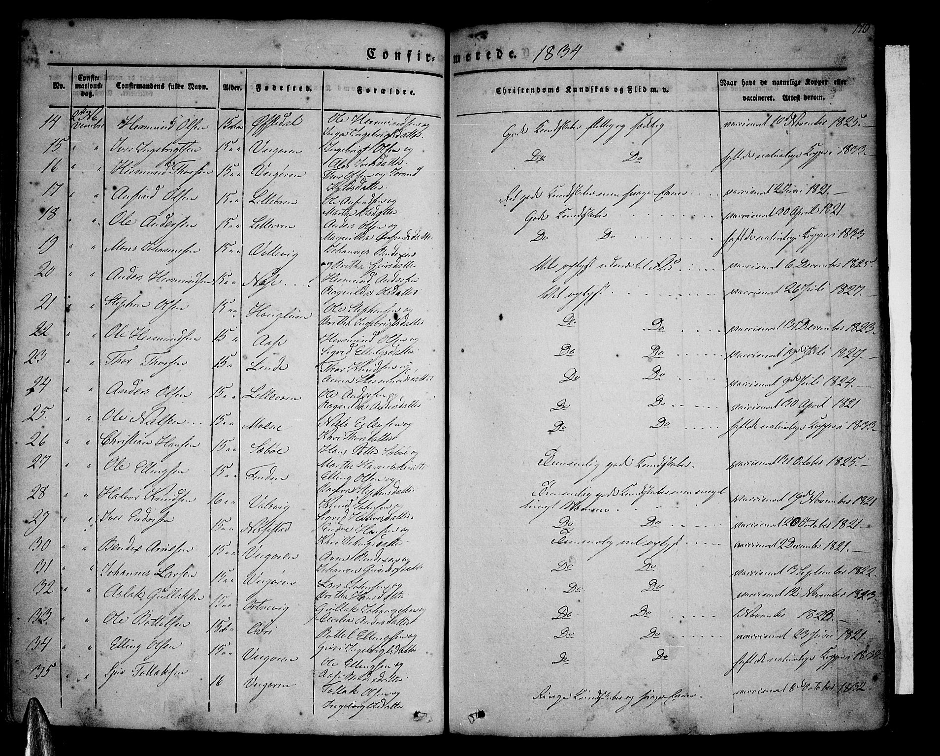 Vik sokneprestembete, AV/SAB-A-81501/H/Haa/Haaa/L0007: Parish register (official) no. A 7, 1831-1845, p. 110