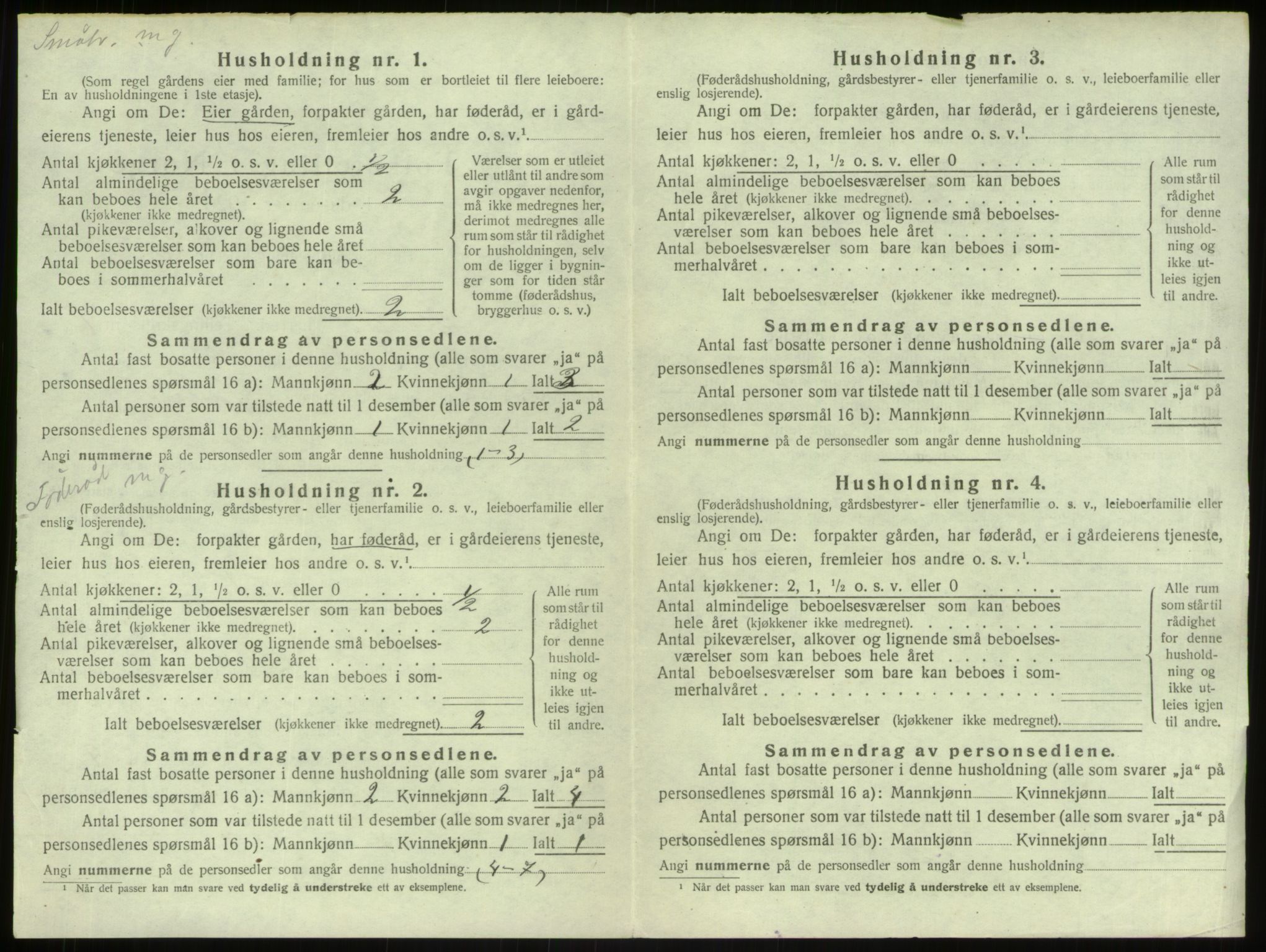 SAB, 1920 census for Herdla, 1920, p. 221