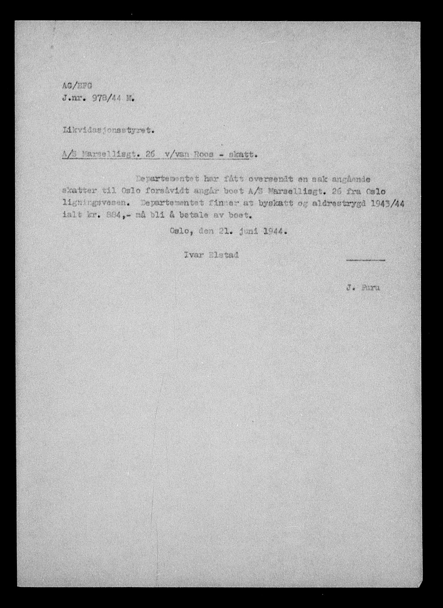 Justisdepartementet, Tilbakeføringskontoret for inndratte formuer, AV/RA-S-1564/H/Hc/Hcc/L0973: --, 1945-1947, p. 43