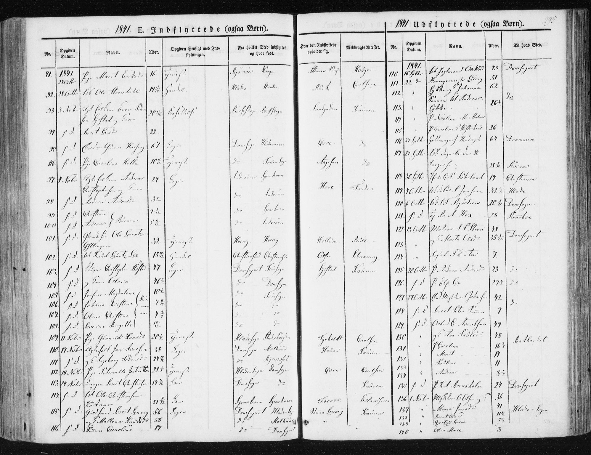 Ministerialprotokoller, klokkerbøker og fødselsregistre - Sør-Trøndelag, AV/SAT-A-1456/602/L0110: Parish register (official) no. 602A08, 1840-1854, p. 295