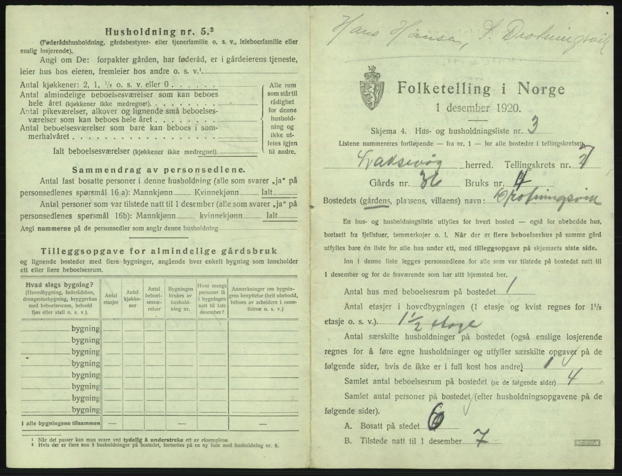 SAB, 1920 census for Laksevåg, 1920, p. 1570