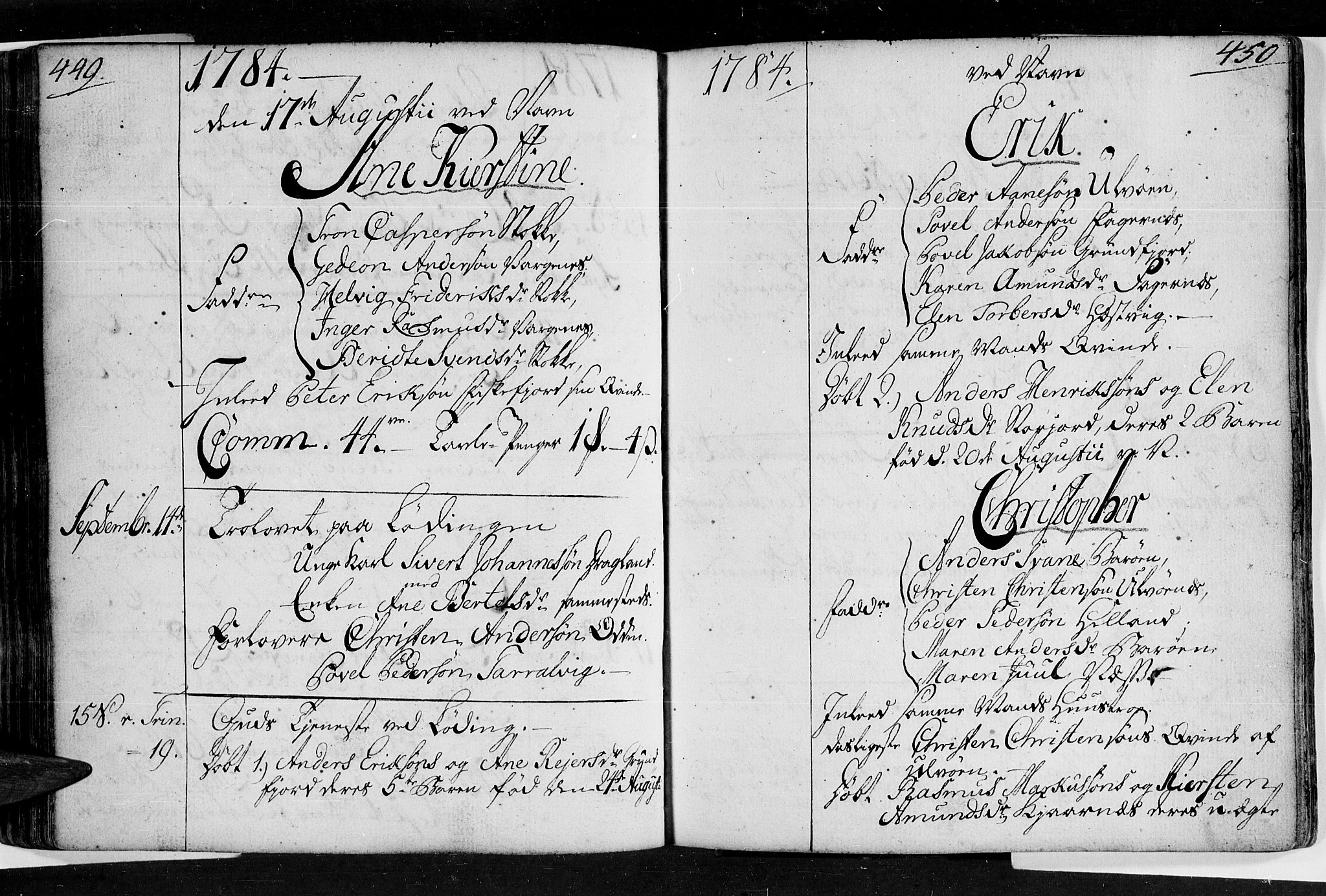 Ministerialprotokoller, klokkerbøker og fødselsregistre - Nordland, SAT/A-1459/872/L1029: Parish register (official) no. 872A04, 1765-1787, p. 449-450