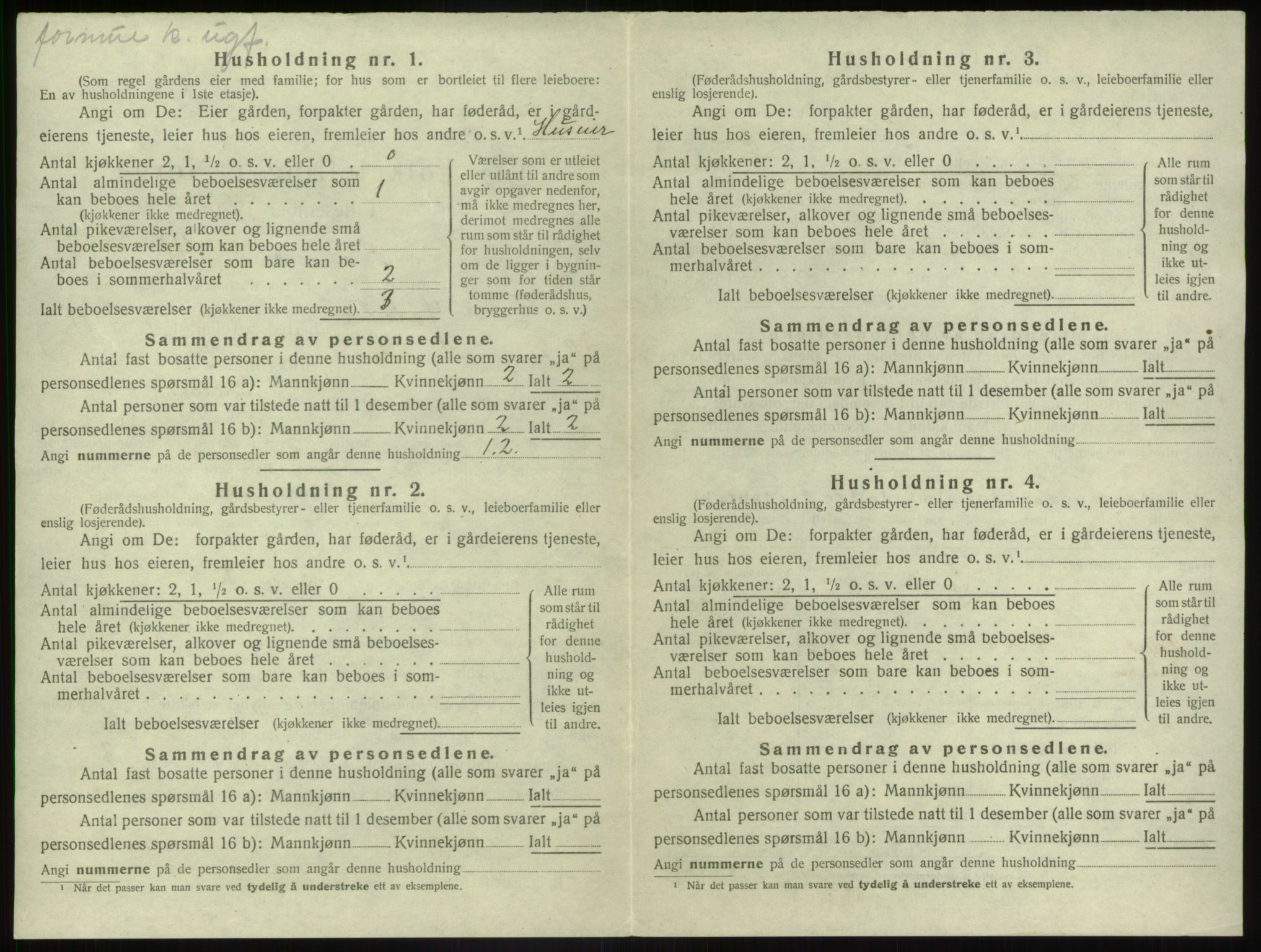 SAB, 1920 census for Jølster, 1920, p. 760