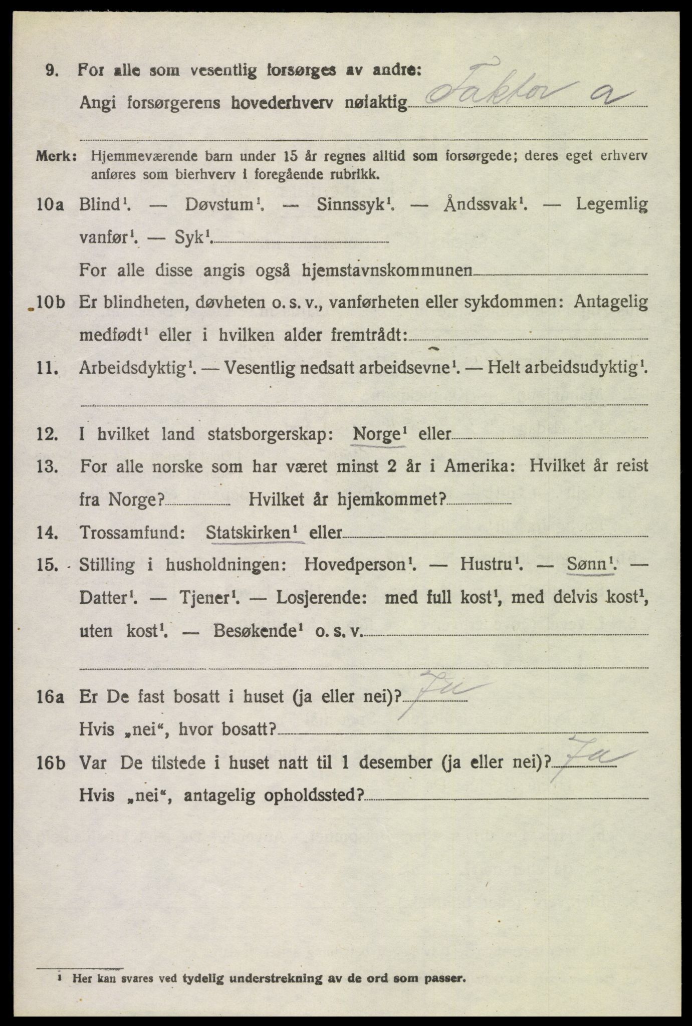 SAH, 1920 census for Brandbu, 1920, p. 5598