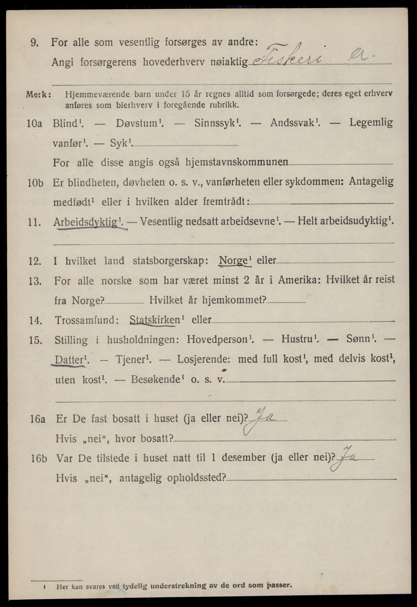 SAT, 1920 census for Hustad, 1920, p. 4280