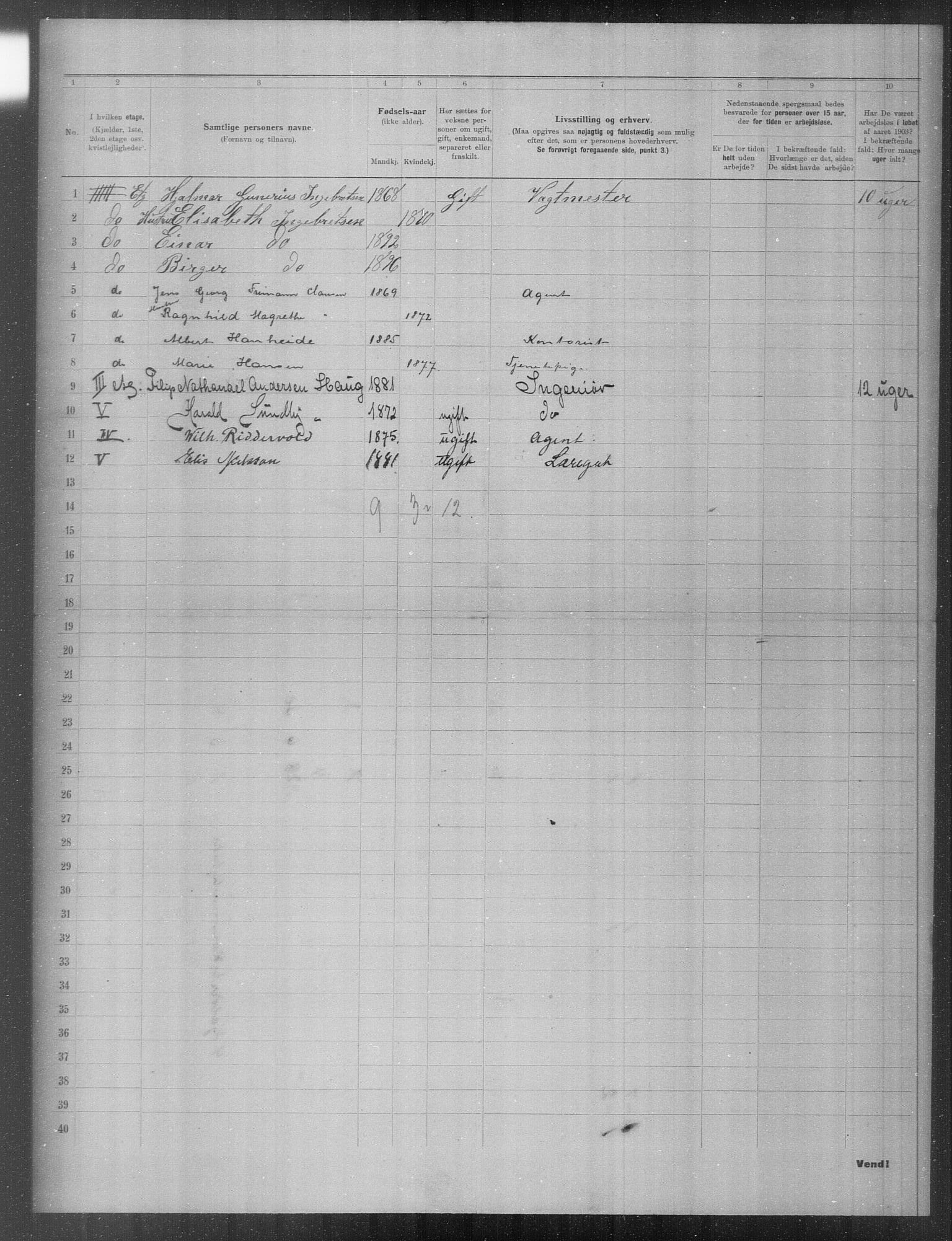 OBA, Municipal Census 1903 for Kristiania, 1903, p. 19871