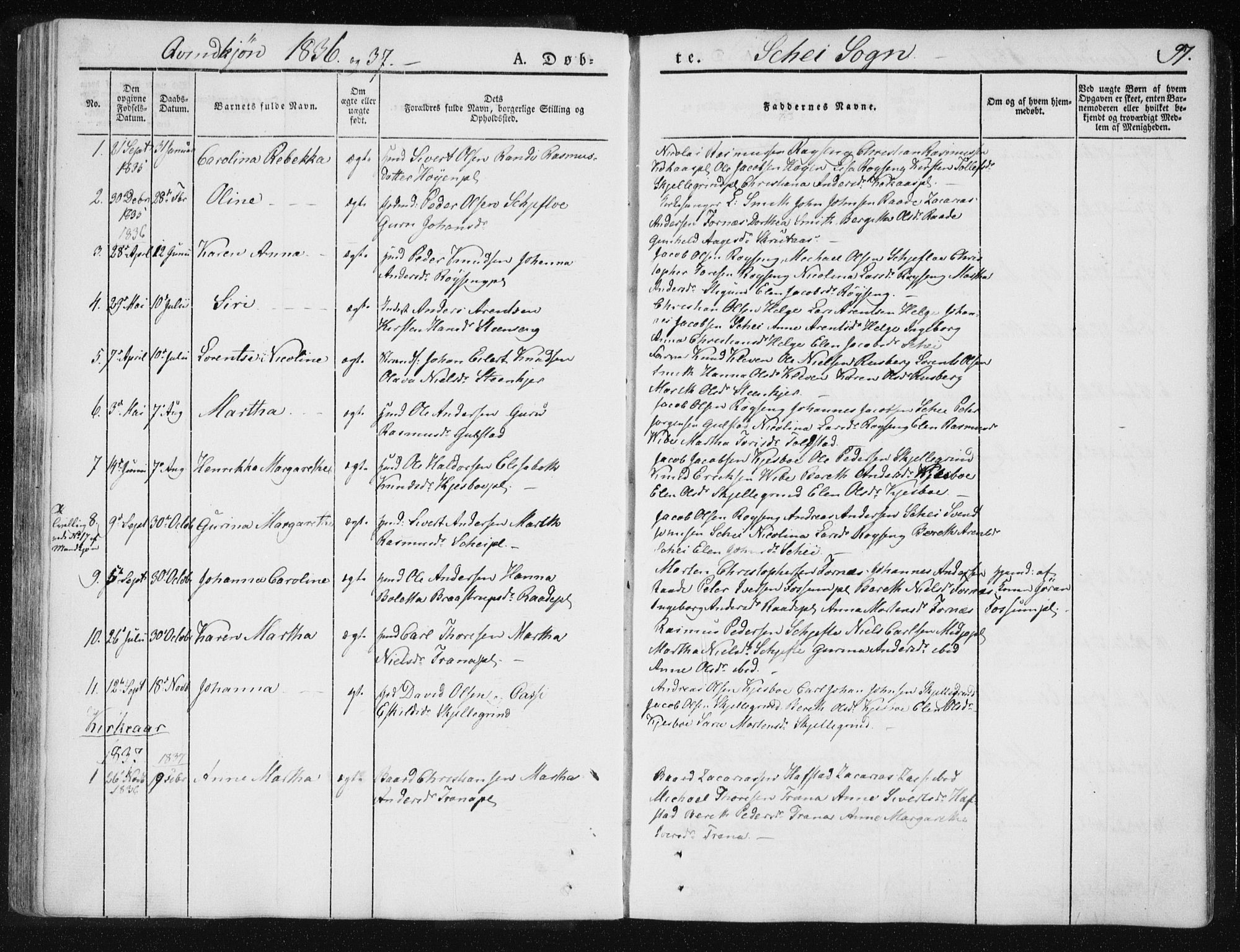 Ministerialprotokoller, klokkerbøker og fødselsregistre - Nord-Trøndelag, SAT/A-1458/735/L0339: Parish register (official) no. 735A06 /2, 1836-1848, p. 97