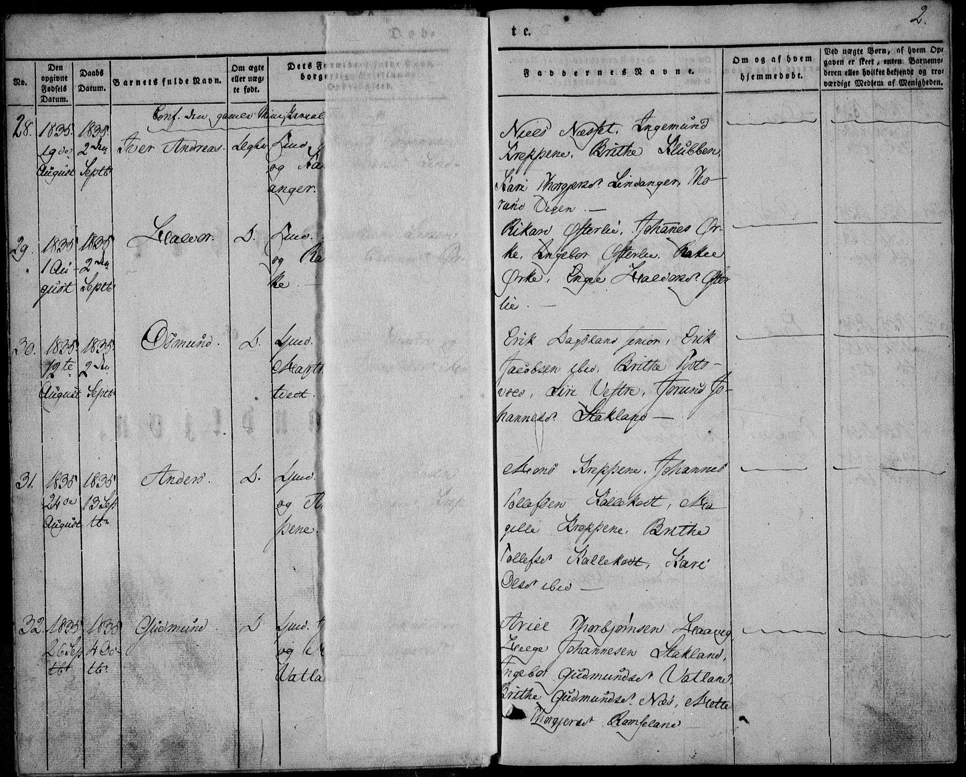 Skjold sokneprestkontor, AV/SAST-A-101847/H/Ha/Haa/L0006: Parish register (official) no. A 6.1, 1835-1858, p. 2