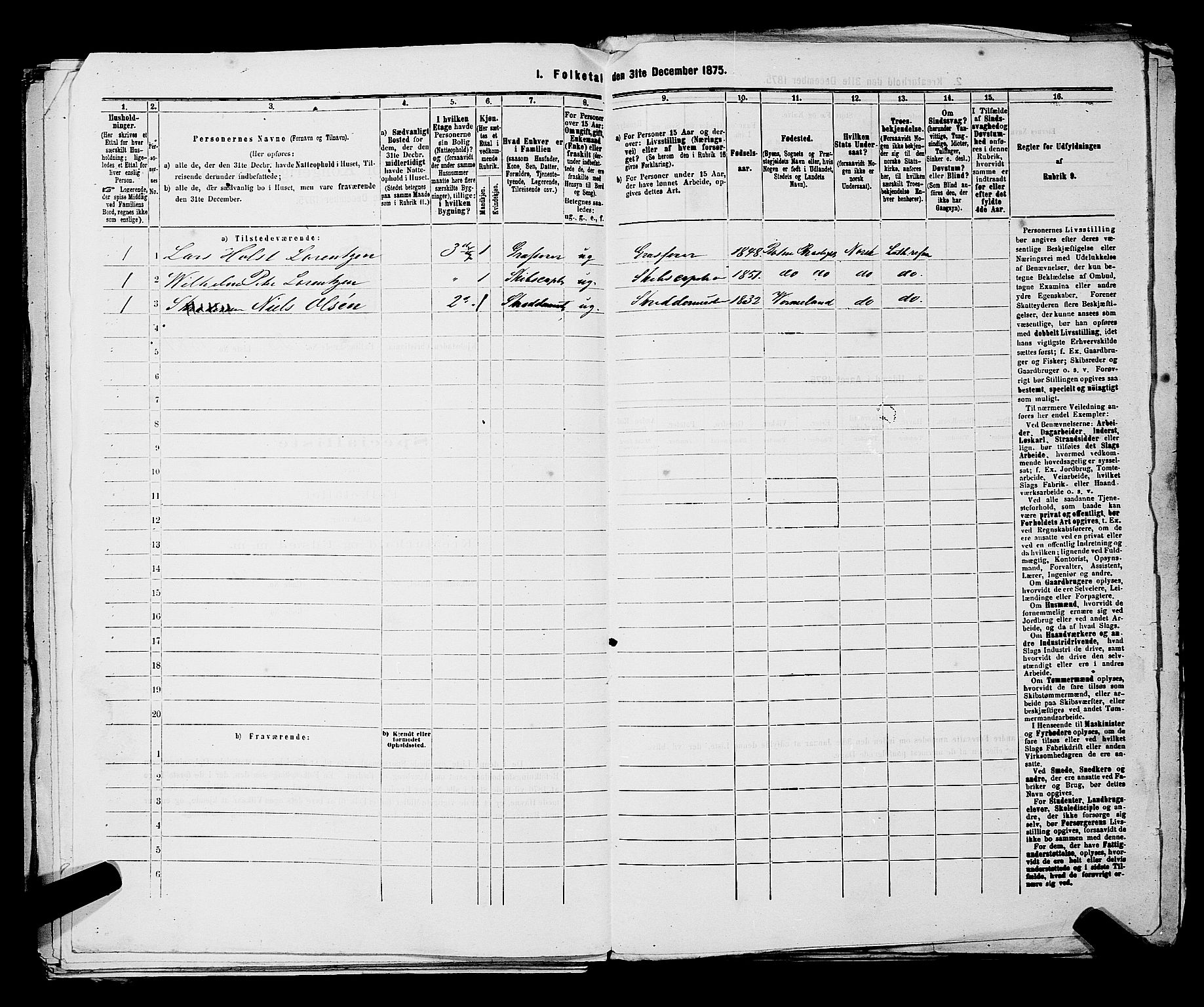 RA, 1875 census for 0301 Kristiania, 1875, p. 4573