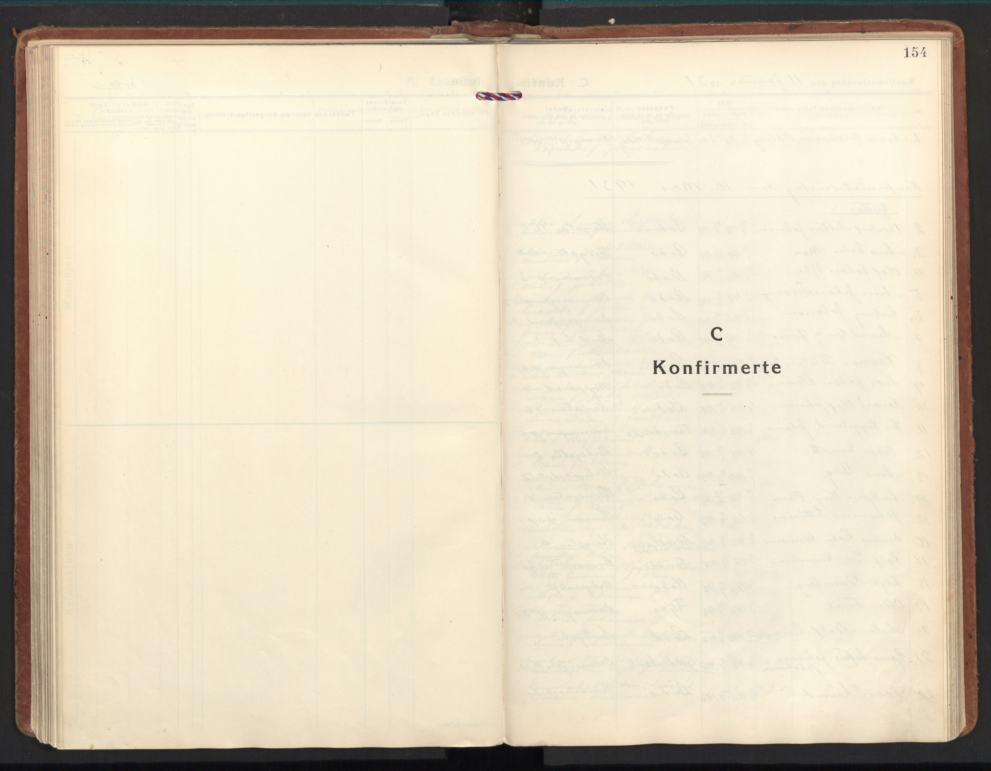 Ministerialprotokoller, klokkerbøker og fødselsregistre - Nordland, SAT/A-1459/801/L0019: Parish register (official) no. 801A19, 1930-1940, p. 154