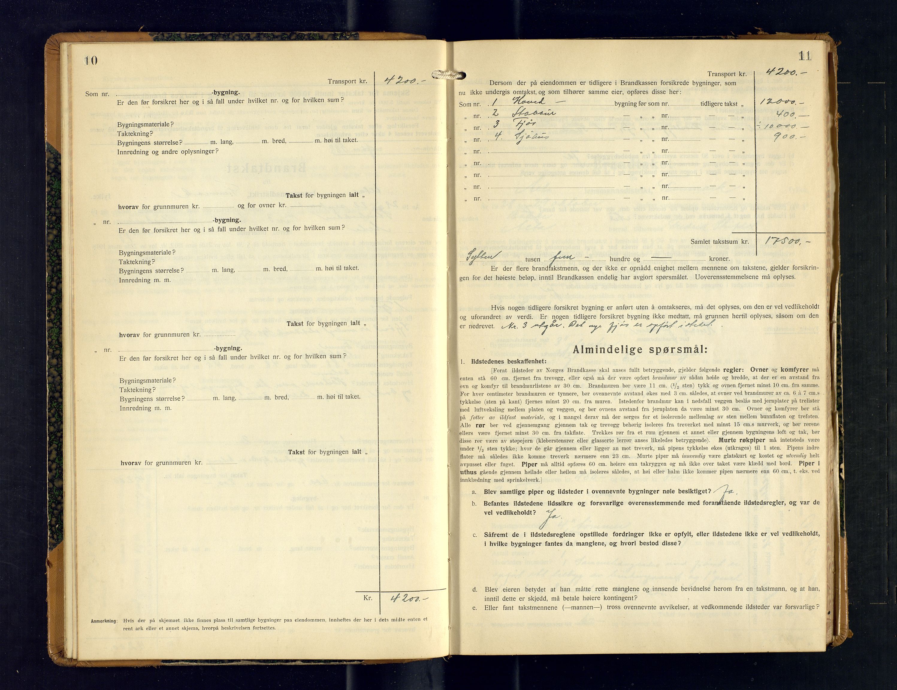 Alta lensmannskontor, AV/SATØ-S-1165/O/Ob/L0176: Branntakstprotokoll, 1928-1932, p. 10-11