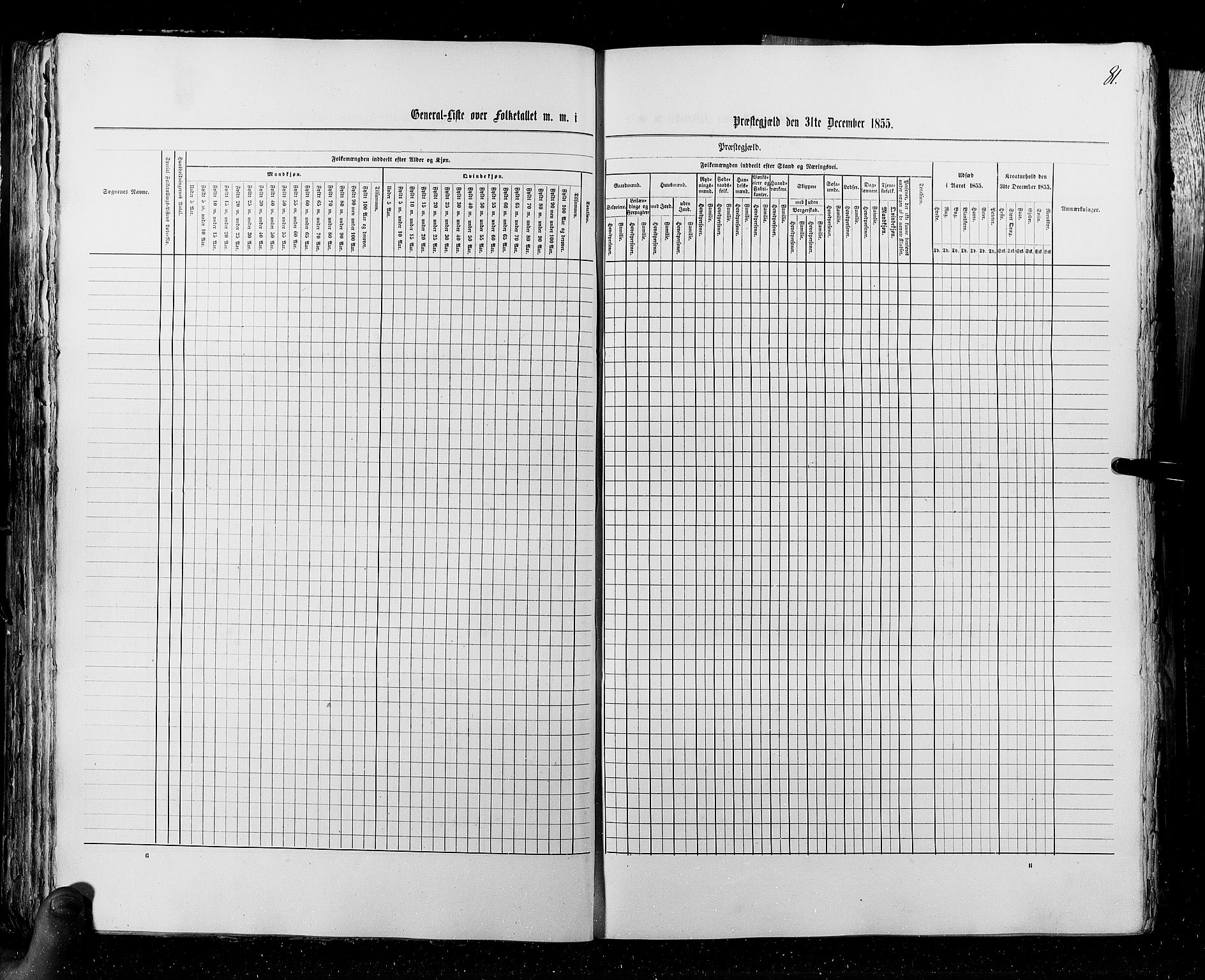 RA, Census 1855, vol. 4: Stavanger amt og Søndre Bergenhus amt, 1855, p. 81