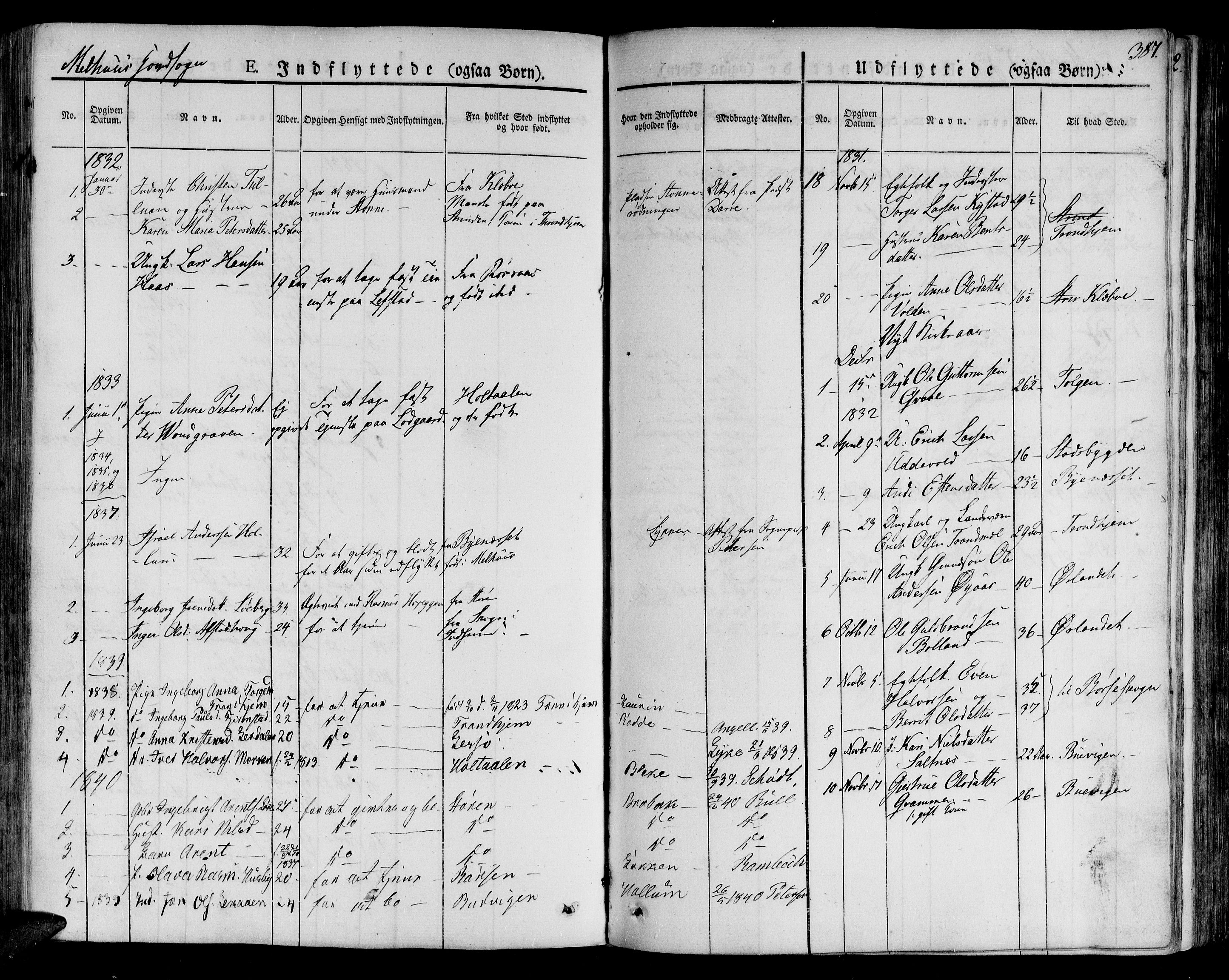Ministerialprotokoller, klokkerbøker og fødselsregistre - Sør-Trøndelag, AV/SAT-A-1456/691/L1070: Parish register (official) no. 691A05 /1, 1826-1841, p. 387