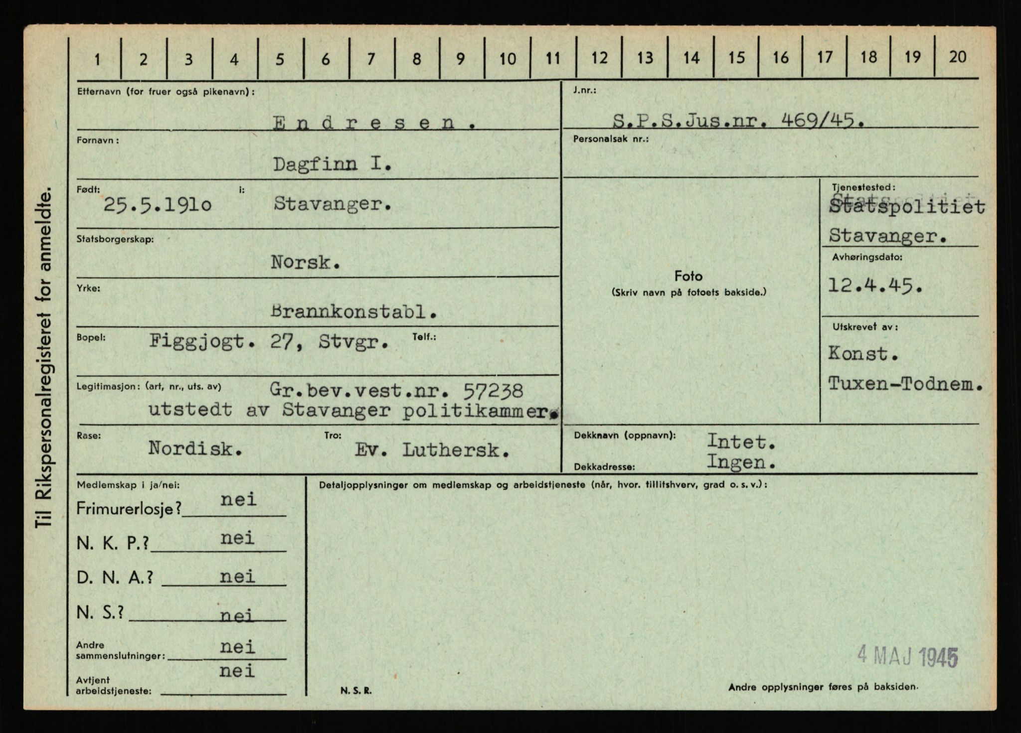 Statspolitiet - Hovedkontoret / Osloavdelingen, AV/RA-S-1329/C/Ca/L0004: Eid - funn av gjenstander	, 1943-1945, p. 867