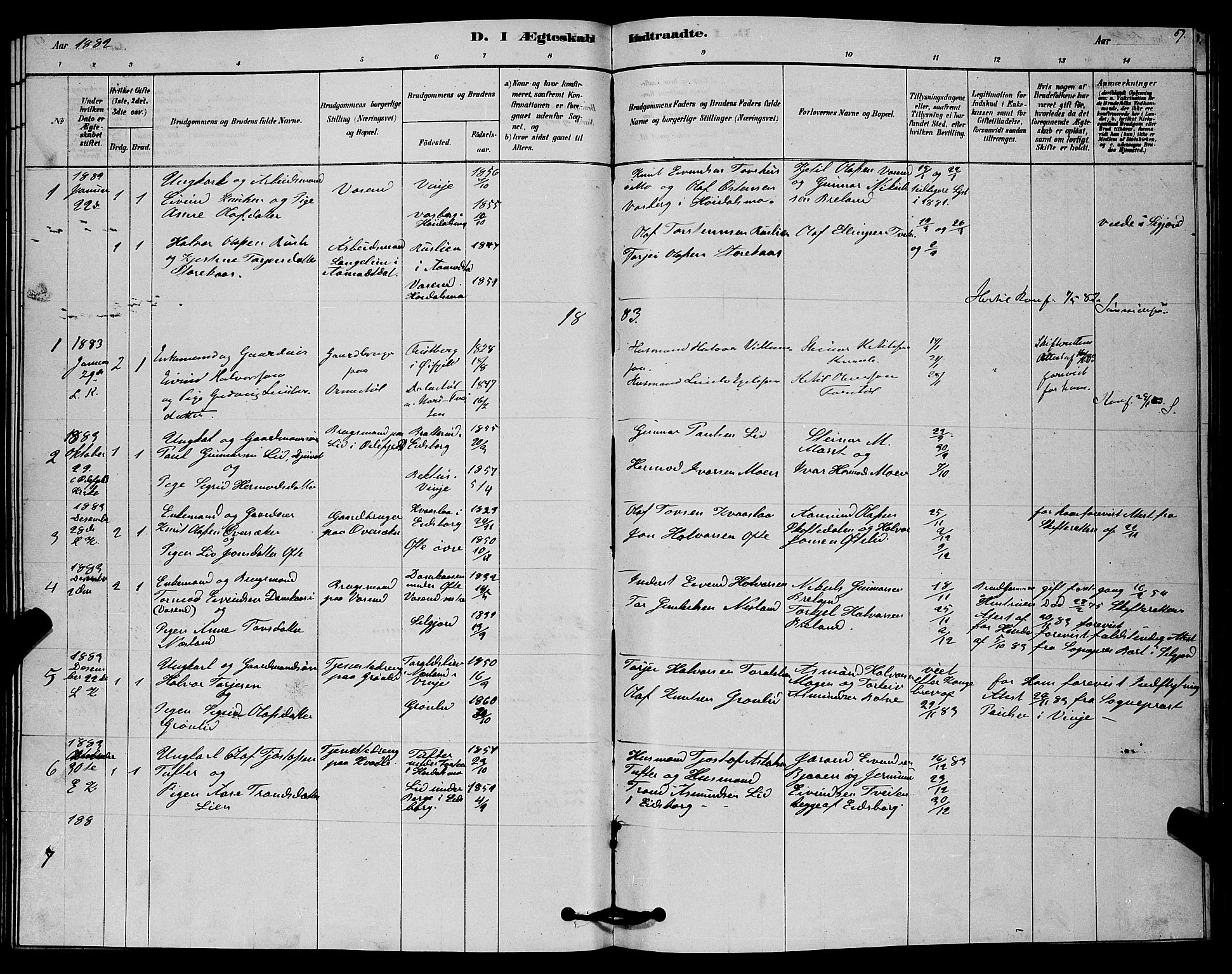 Lårdal kirkebøker, SAKO/A-284/G/Gc/L0003: Parish register (copy) no. III 3, 1878-1890, p. 59