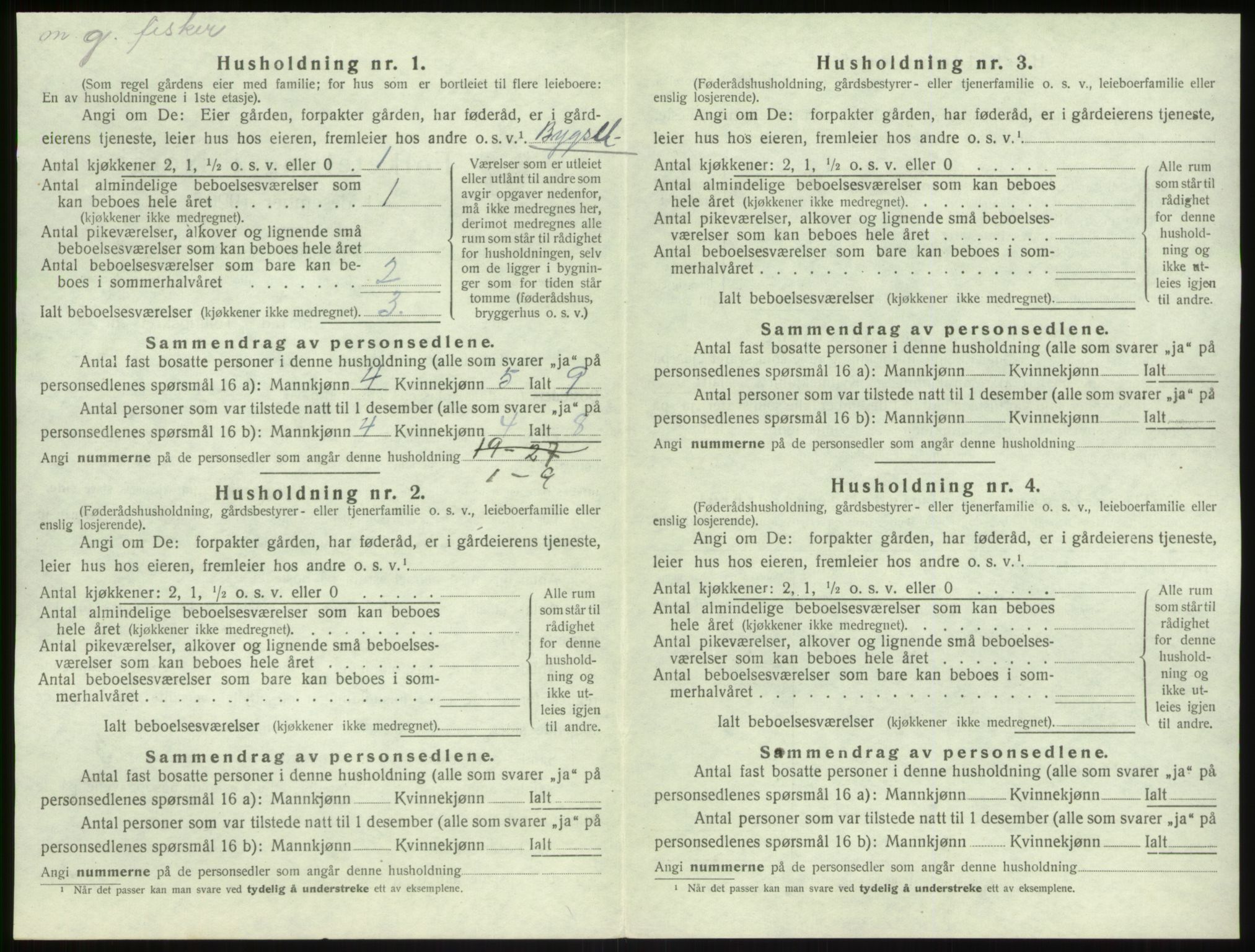 SAB, 1920 census for Solund, 1920, p. 486