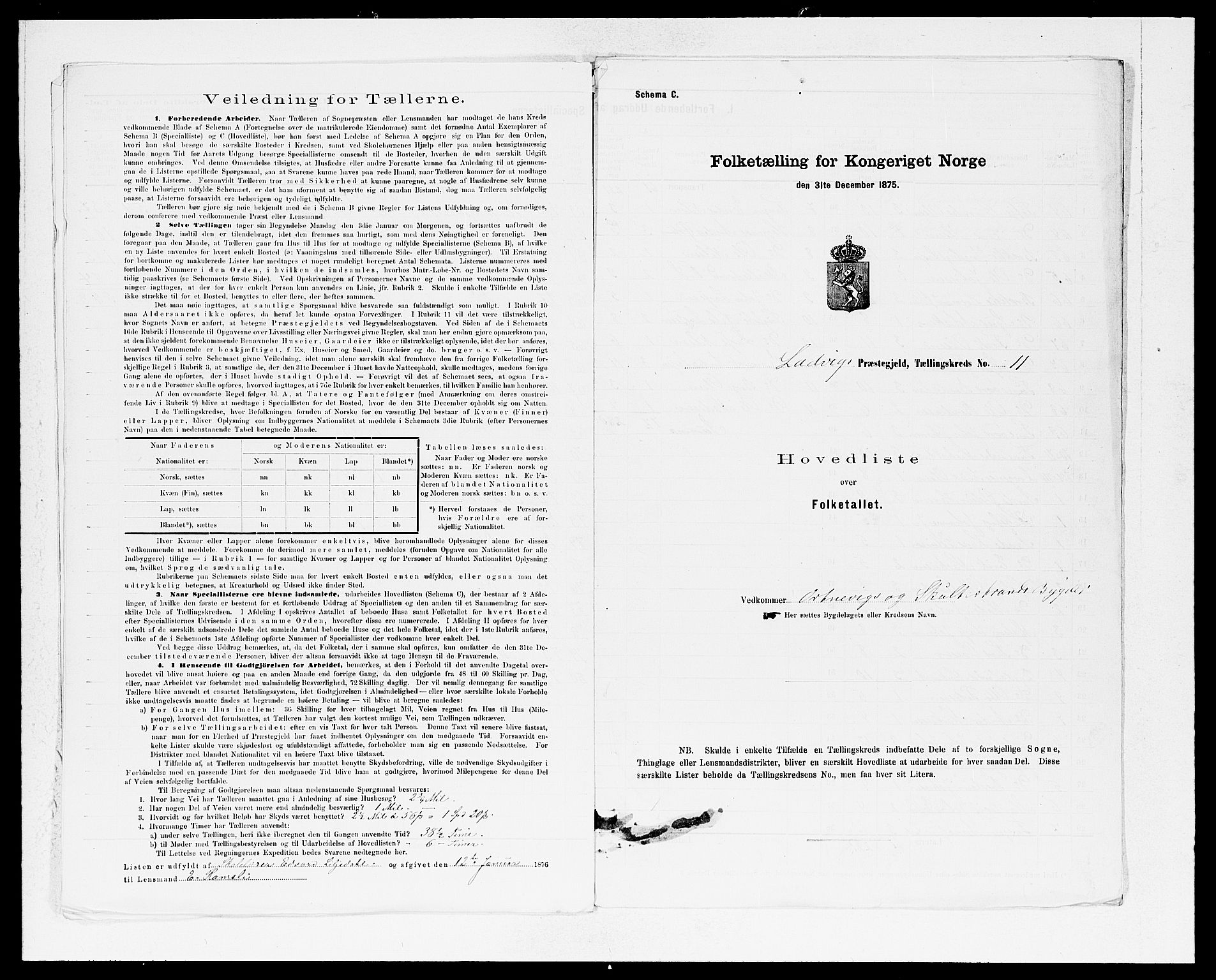 SAB, 1875 census for 1415P Lavik, 1875, p. 24
