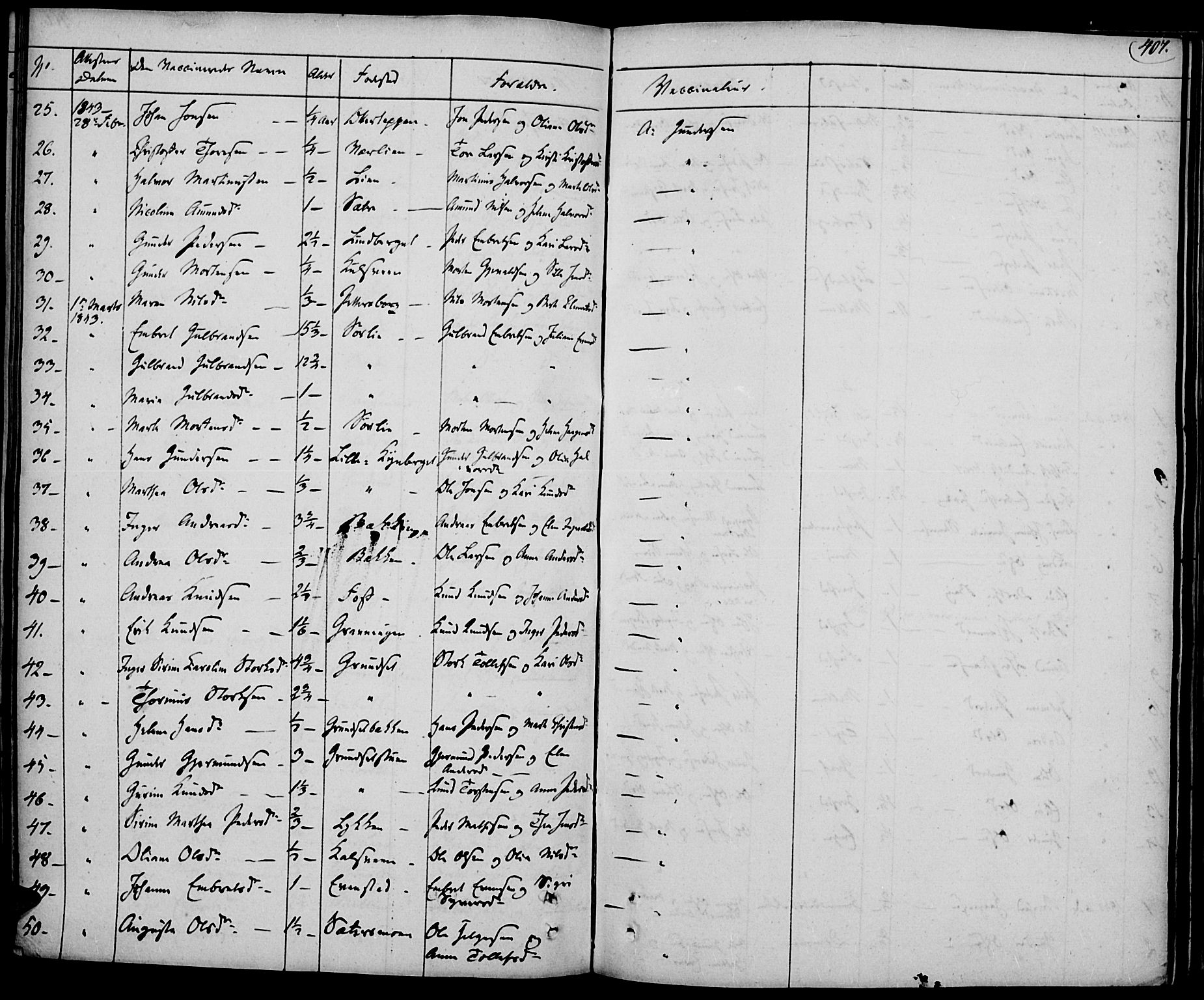 Elverum prestekontor, AV/SAH-PREST-044/H/Ha/Haa/L0008: Parish register (official) no. 8, 1830-1842, p. 407