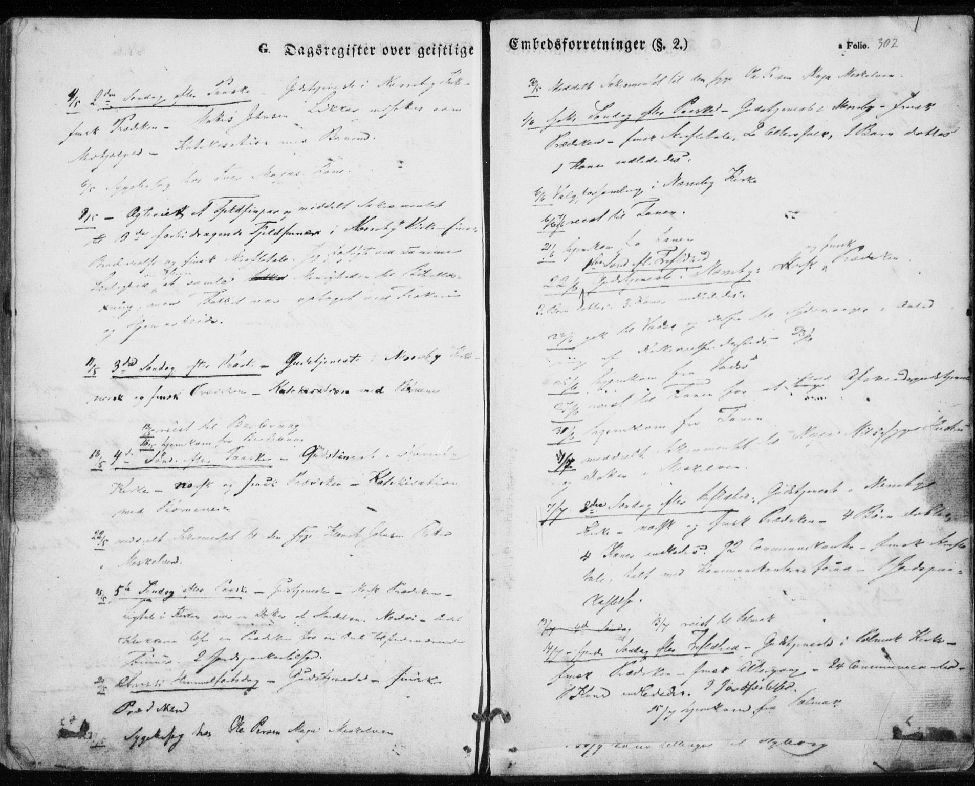 Nesseby sokneprestkontor, SATØ/S-1330/H/Ha/L0002kirke: Parish register (official) no. 2, 1856-1864, p. 302