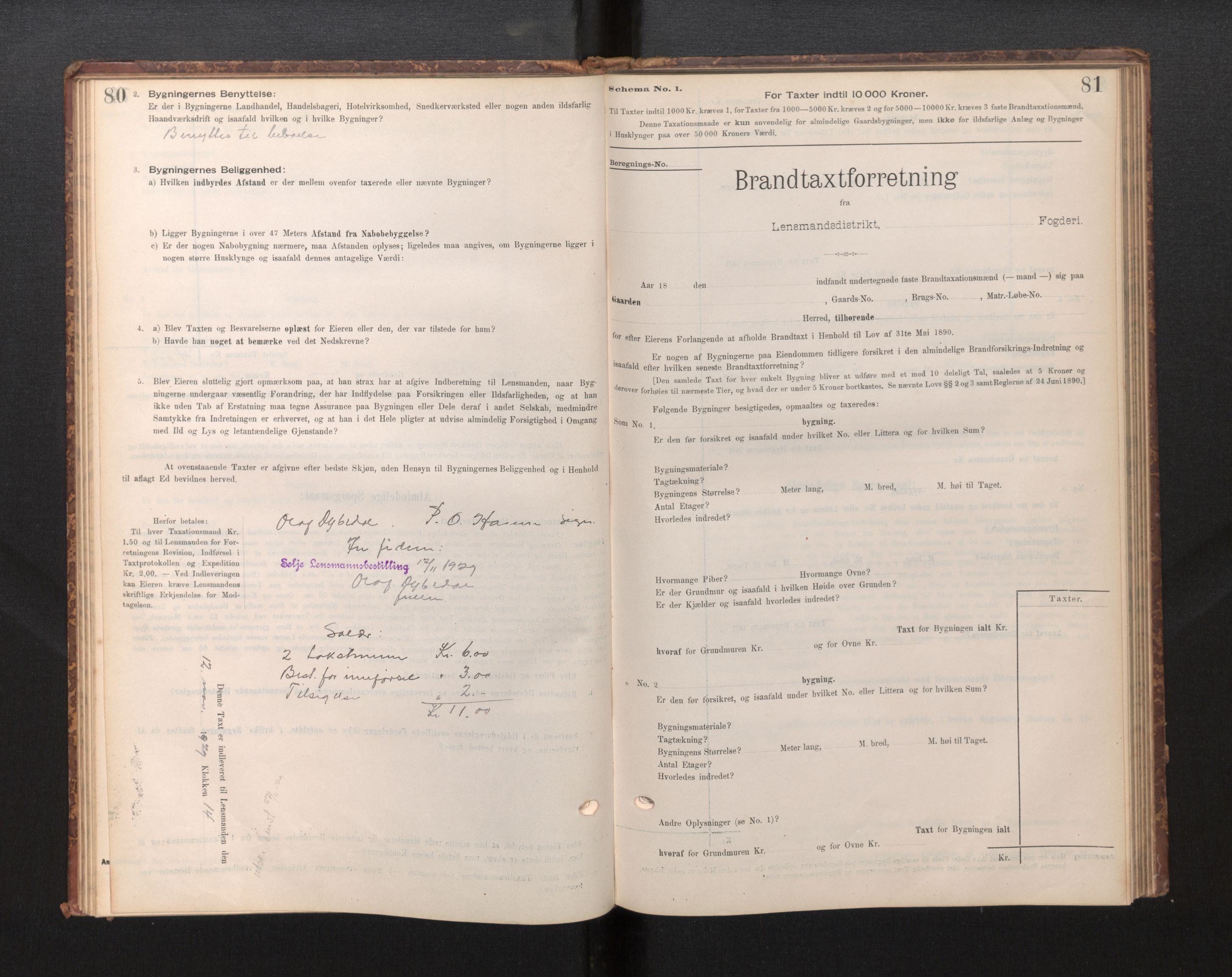 Lensmannen i Selje, AV/SAB-A-29701/0012/L0003: Branntakstprotokoll, skjematakst, 1895-1929, p. 80-81