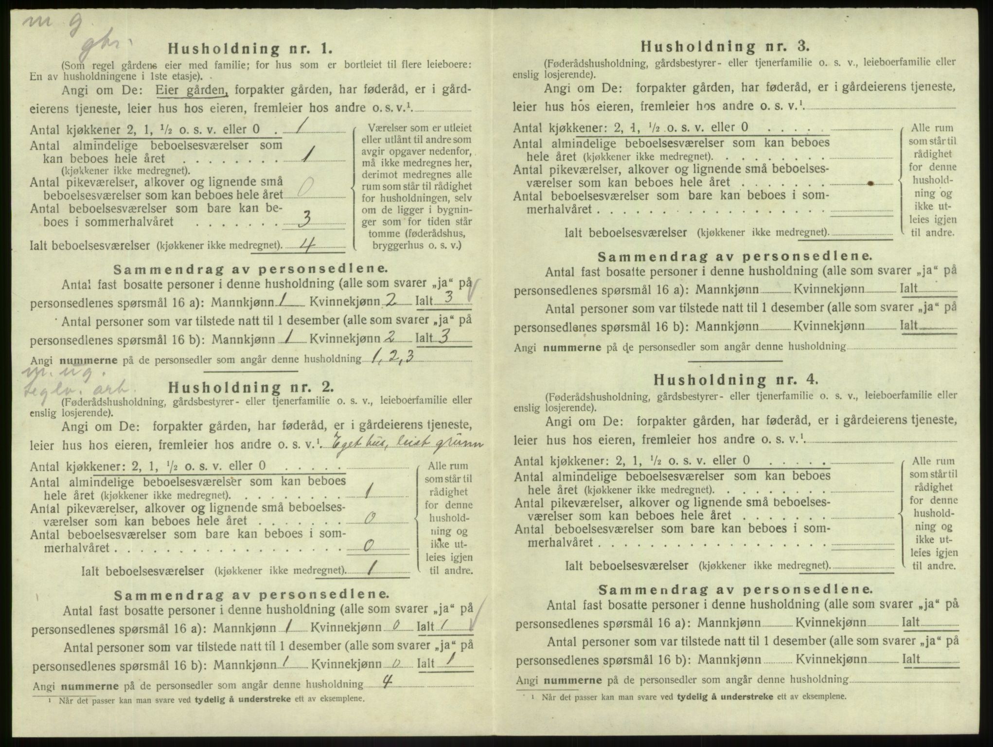 SAB, 1920 census for Askvoll, 1920, p. 466