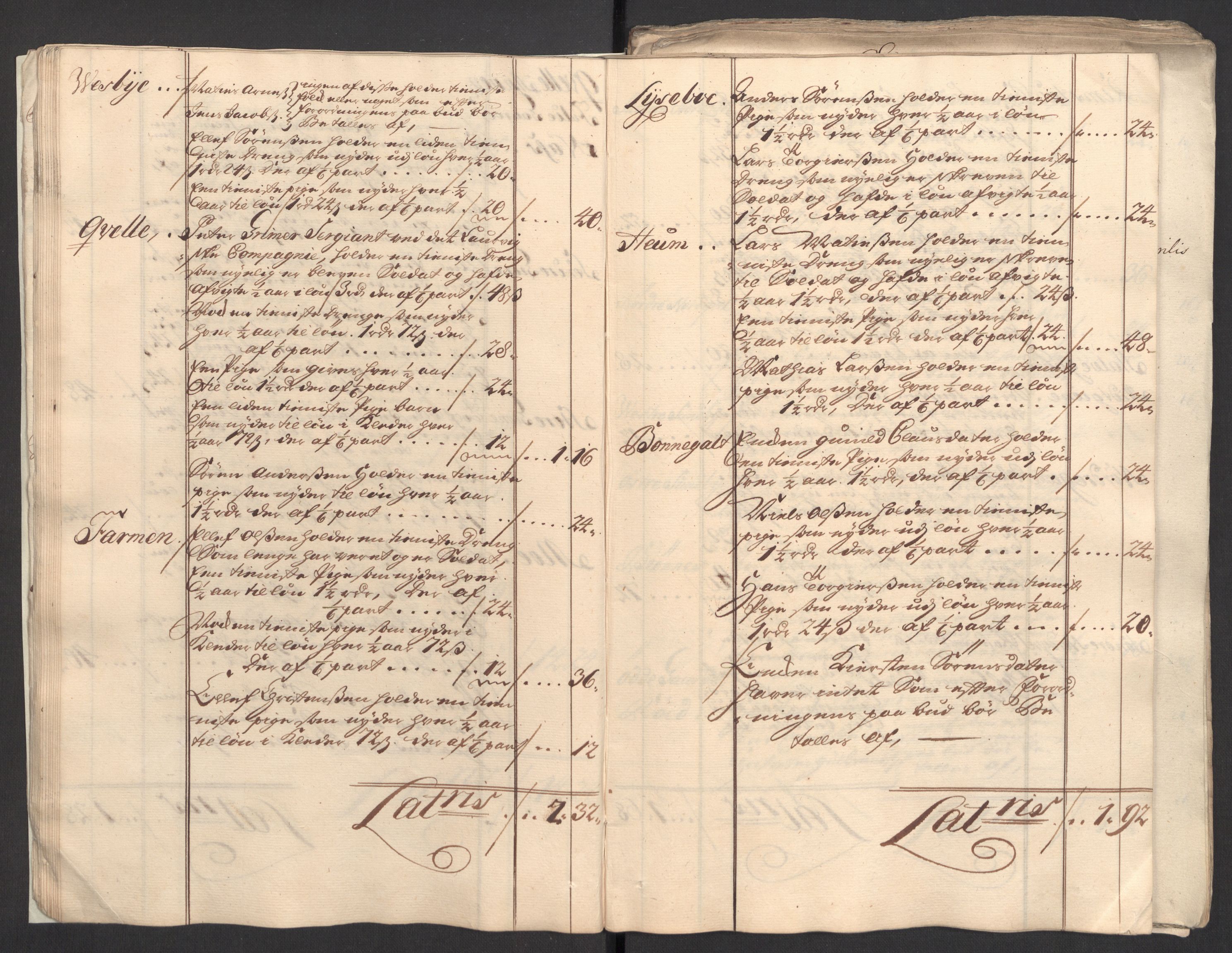 Rentekammeret inntil 1814, Reviderte regnskaper, Fogderegnskap, AV/RA-EA-4092/R33/L1982: Fogderegnskap Larvik grevskap, 1711, p. 19