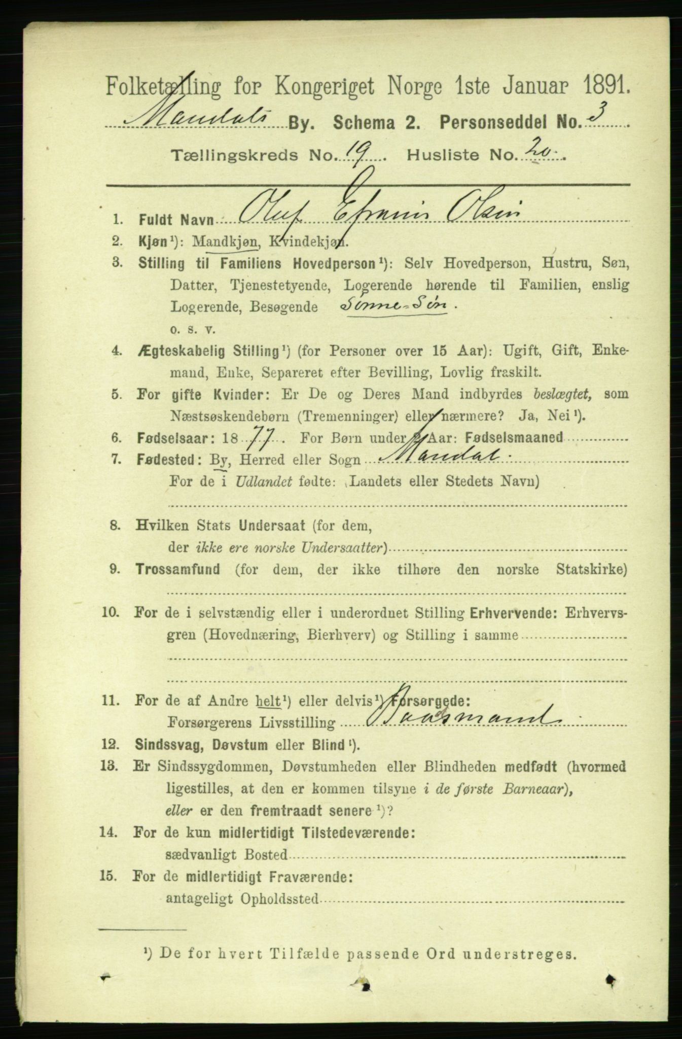 RA, 1891 census for 1002 Mandal, 1891, p. 3942