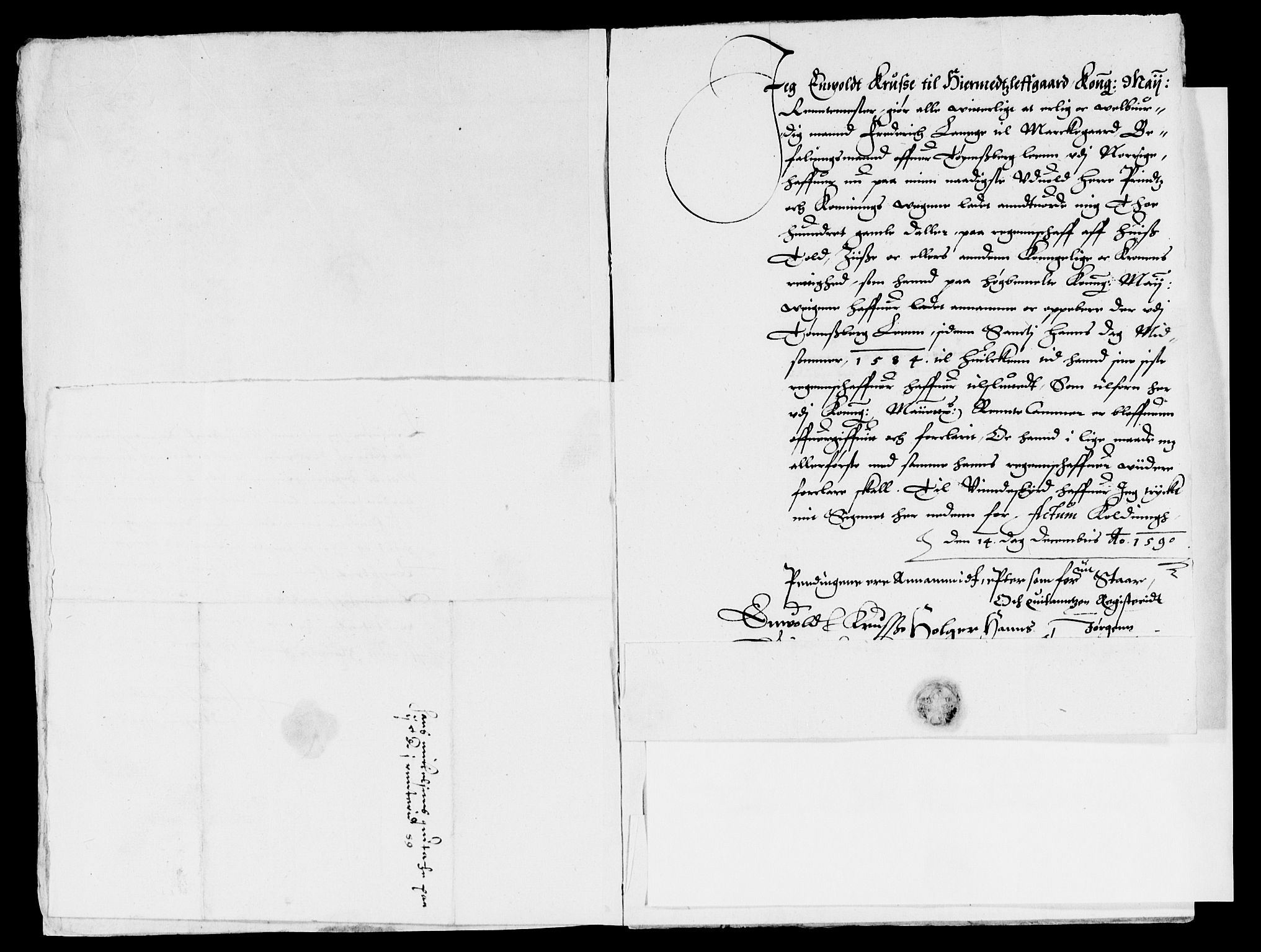 Rentekammeret inntil 1814, Reviderte regnskaper, Lensregnskaper, AV/RA-EA-5023/R/Rb/Rbo/L0001: Tønsberg len, 1584-1612